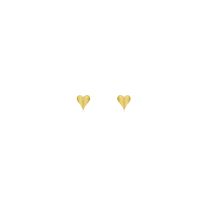14k Gold Mini Bijoux Heart Studs