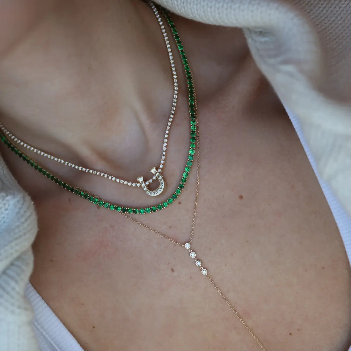 Adina Reyter Good Luck Horseshoe Big Bead Mama Bijoux Fine Jewelry 