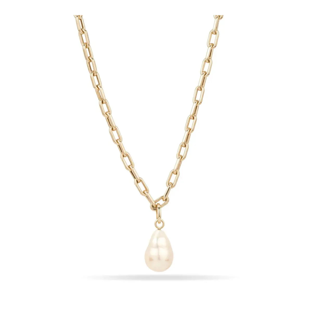 Adina Reyter Pearl Drop Hinged Charm Mama Bijoux Fine Jewelry 14k yellow gold freshwater pearl