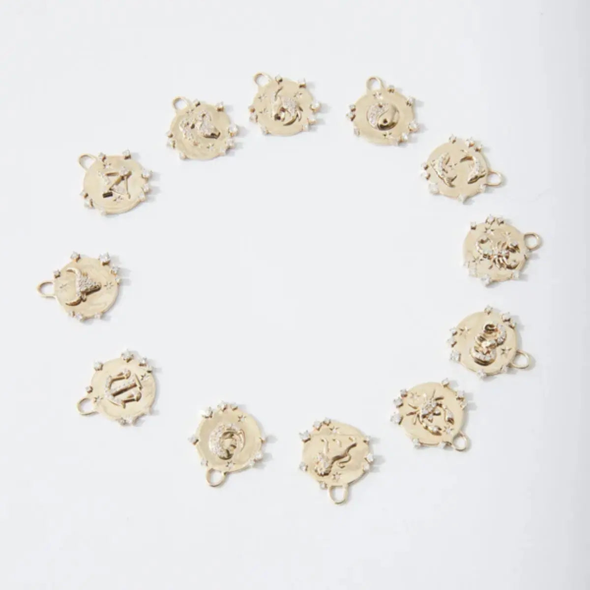 Adina Reyter Zodiac Diamond Hinged Charm Mama Bijoux Fine Jewelry 