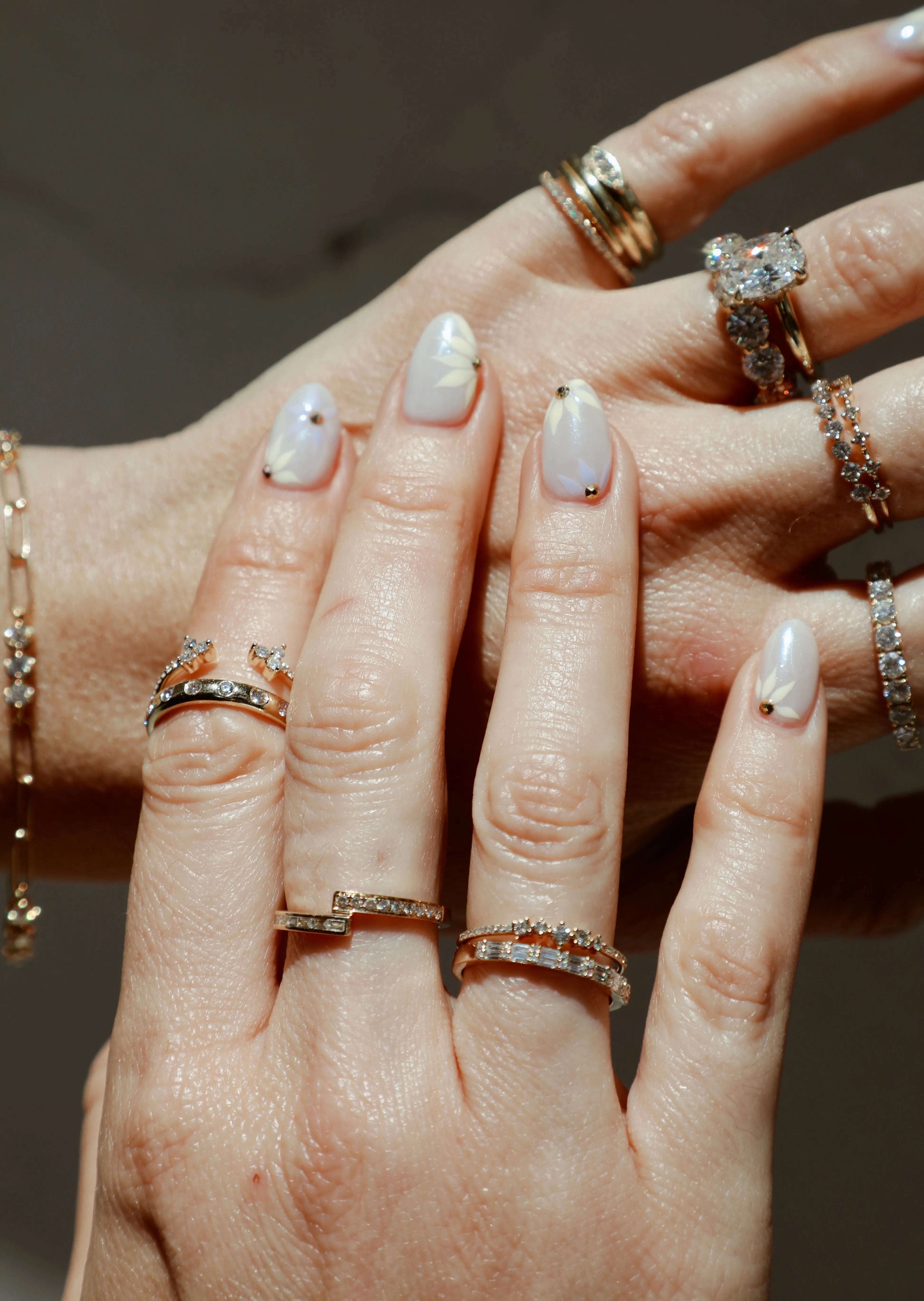 Alternating Double Baguettes & Round Diamond Ring-Rings-Mama Bijoux-[14kgold]-[diamonds]-[heirloom_quality]-MamaBijoux