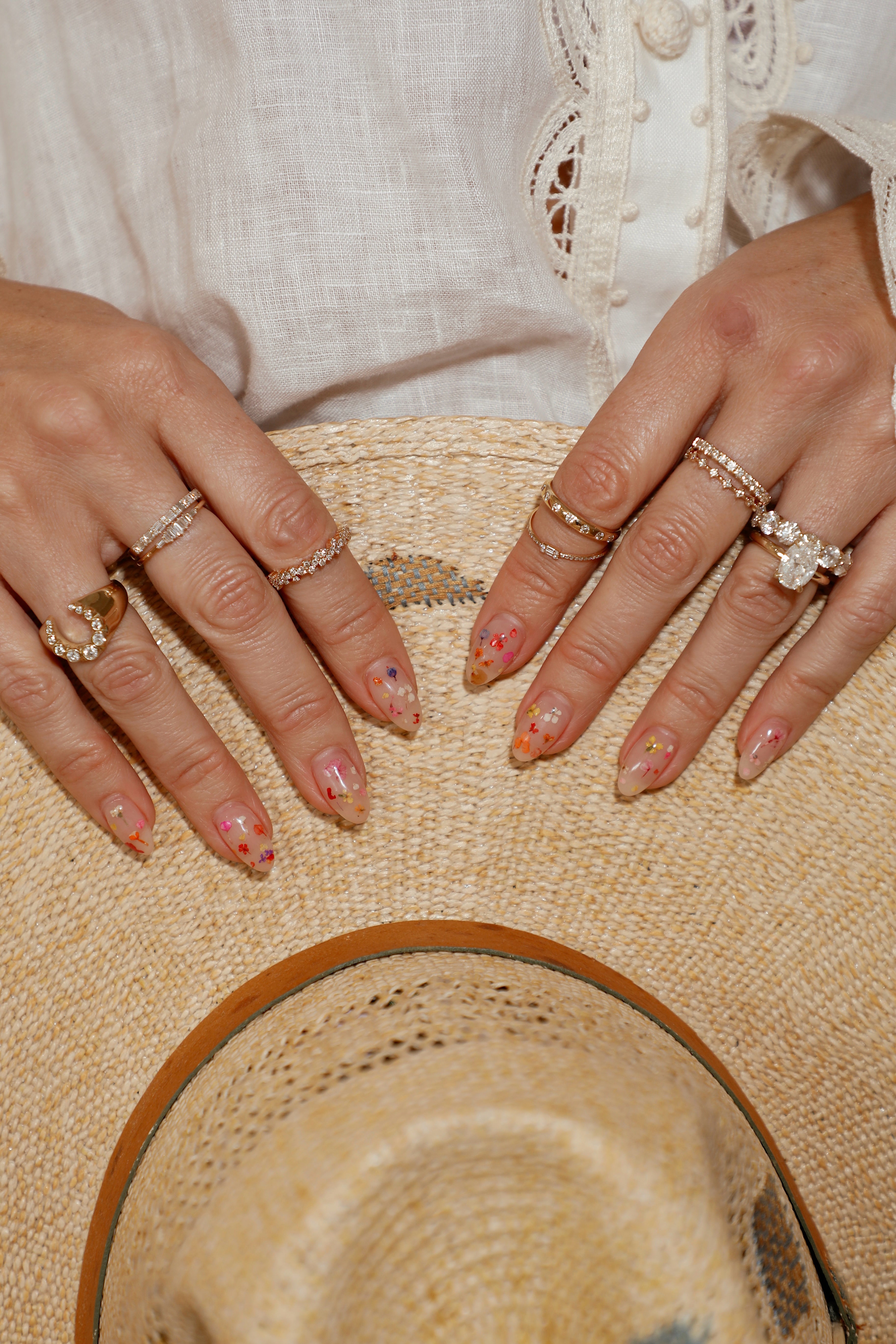 Alternating Double Baguettes & Round Diamond Ring-Rings-Mama Bijoux-[14kgold]-[diamonds]-[heirloom_quality]-MamaBijoux