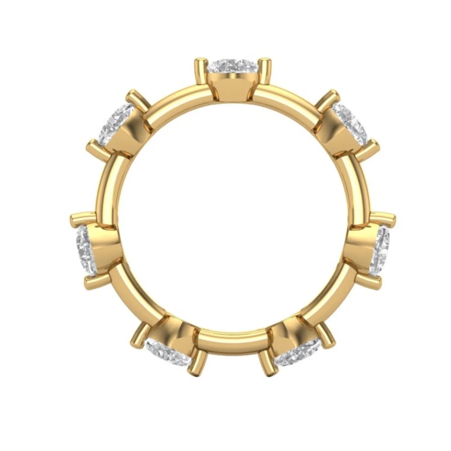 Asscher Cut Diamond Station Ring