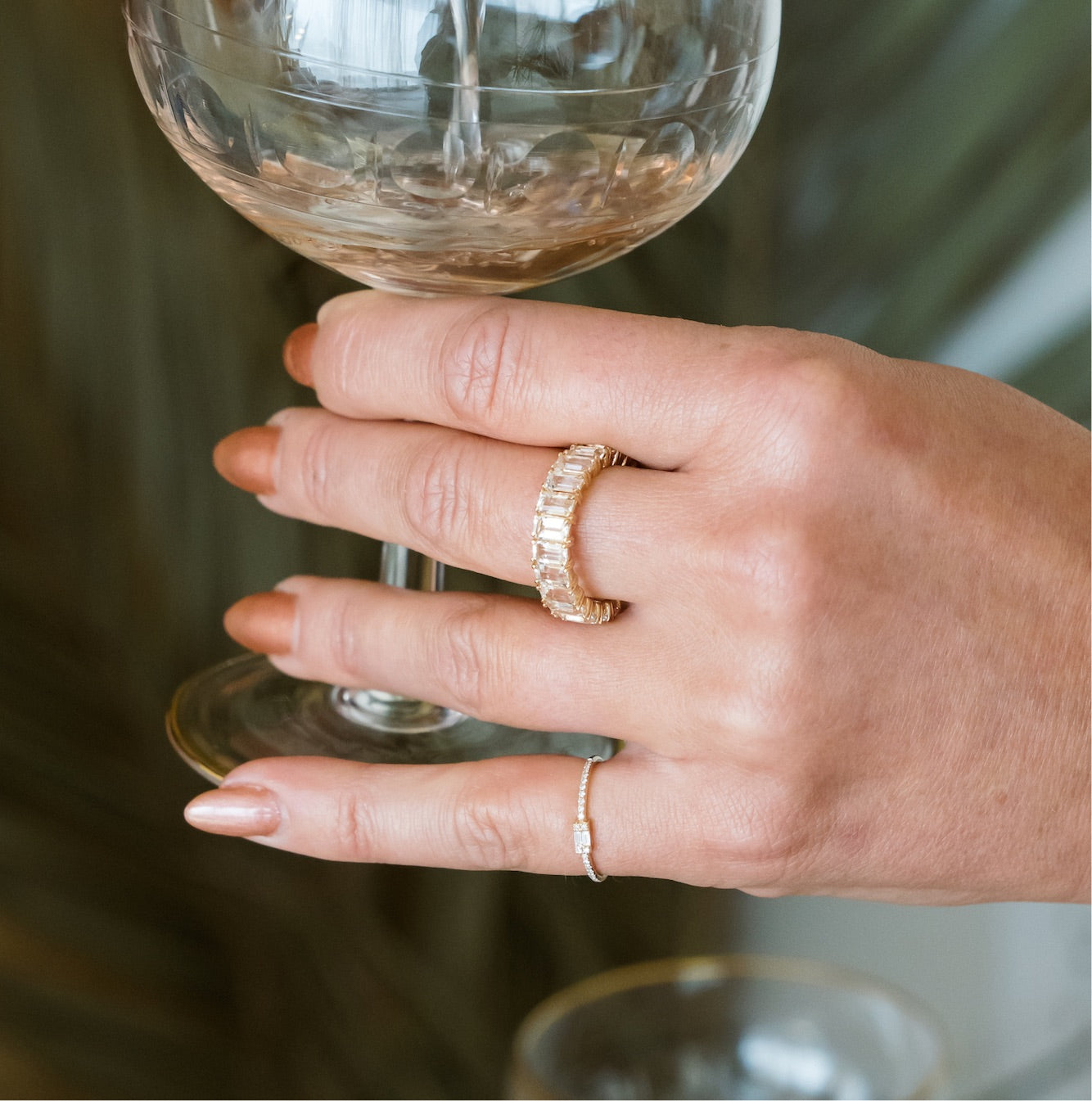 Baguette Diamond Stacking Ring-Rings-Mama Bijoux-[14kgold]-[diamonds]-[heirloom_quality]-MamaBijoux