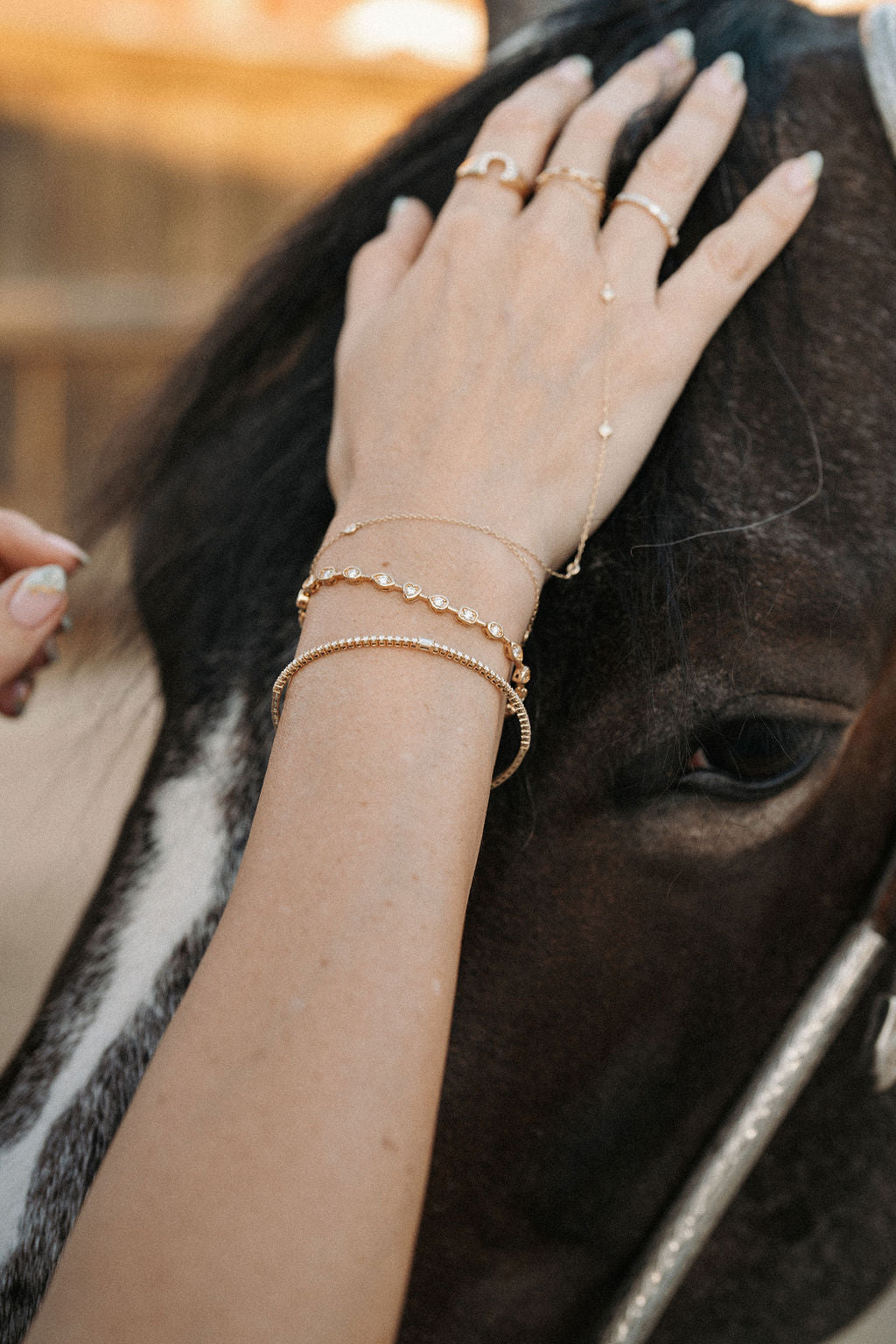 Baguette and Round Diamond Flexible Bangle-Mama Bijoux-[14kgold]-[diamonds]-[heirloom_quality]-MamaBijoux