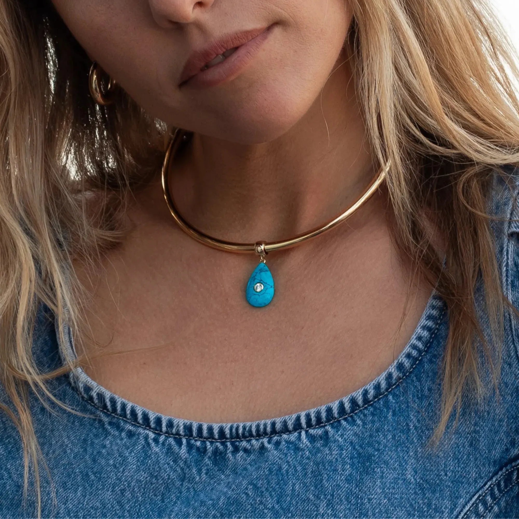Bardot Howlite Bail Charm - ShopMamaBijoux