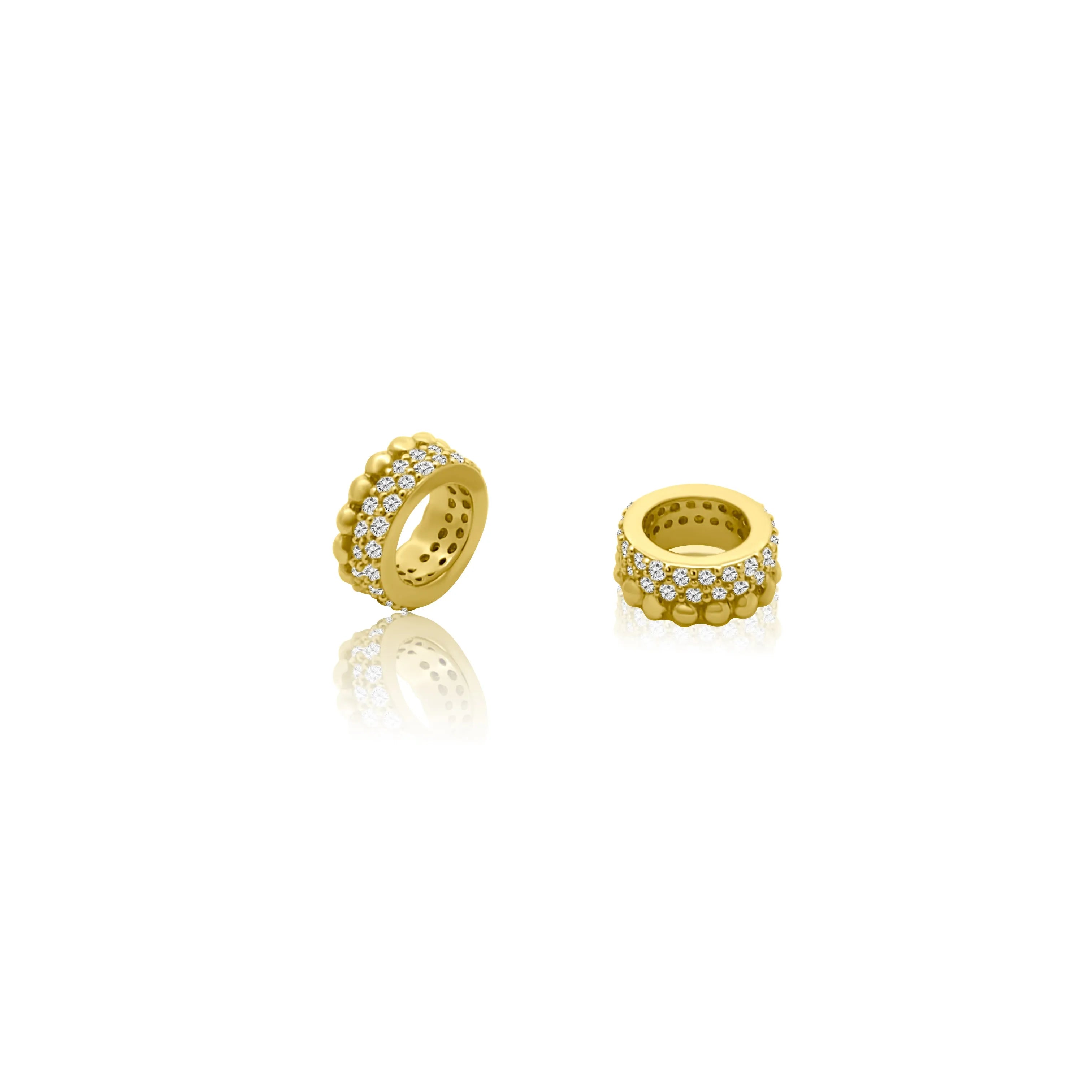 Mama bijoux fine jewelry 14k yellow gold charm spacer 