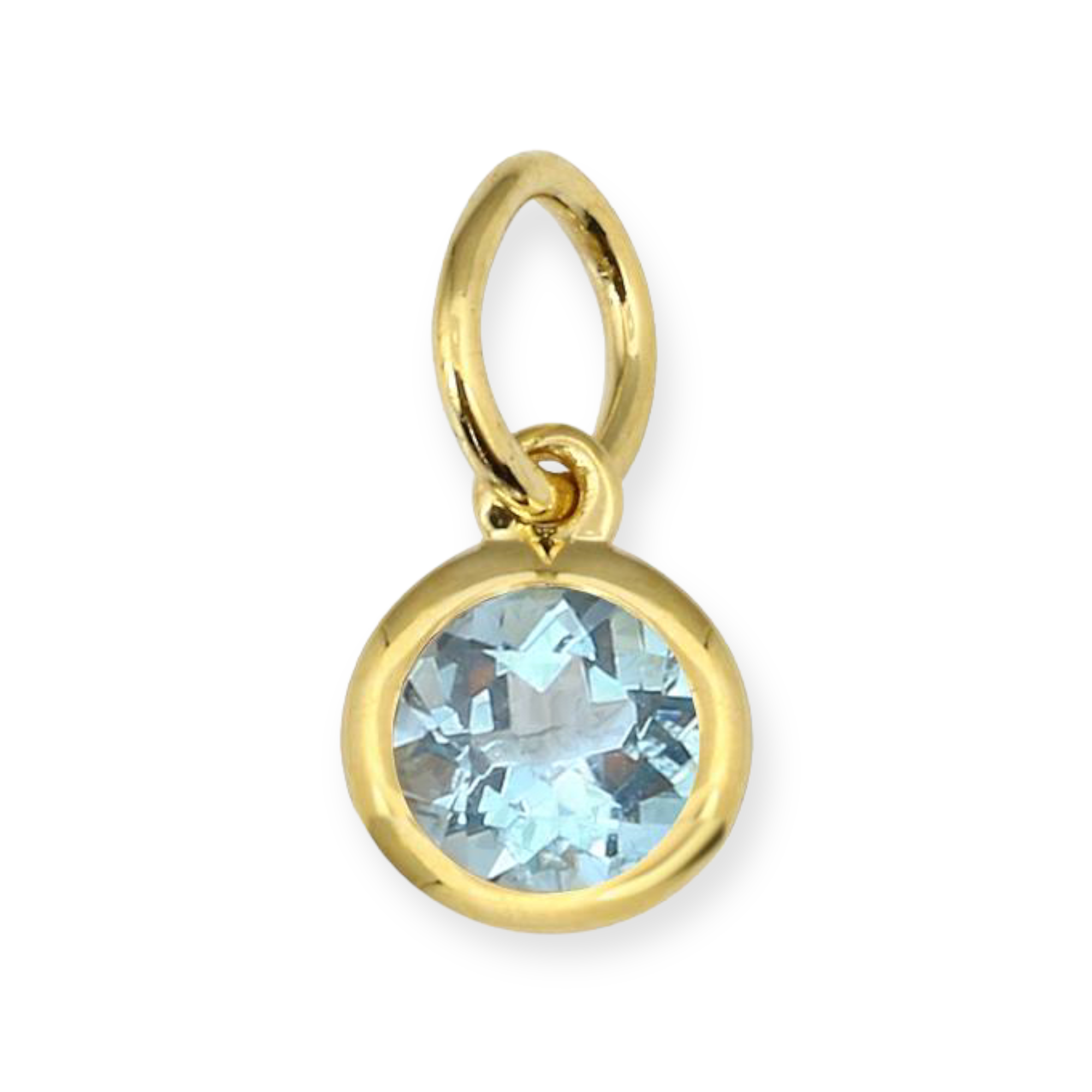 Birthstone Charms - Bezel Setting-Charms & Pendants-Mama Bijoux-[14kgold]-[diamonds]-[heirloom_quality]-MamaBijoux