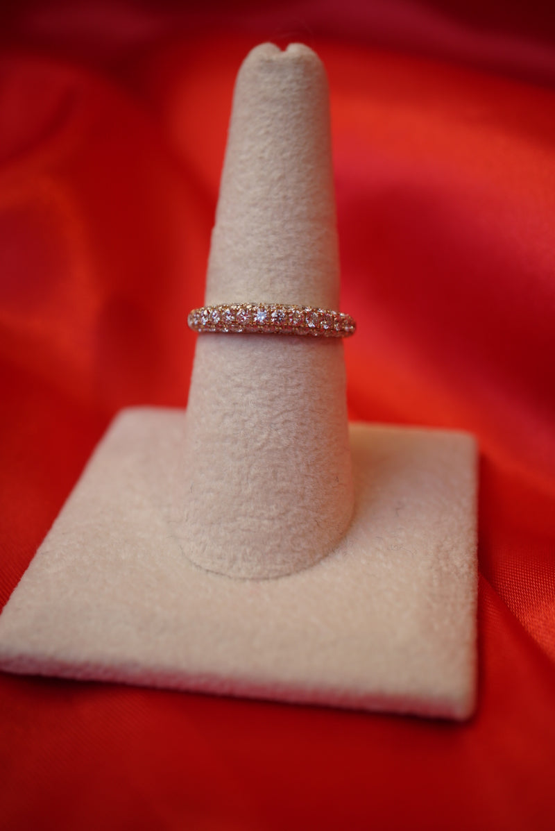 Graduated Dome Diamond Ring