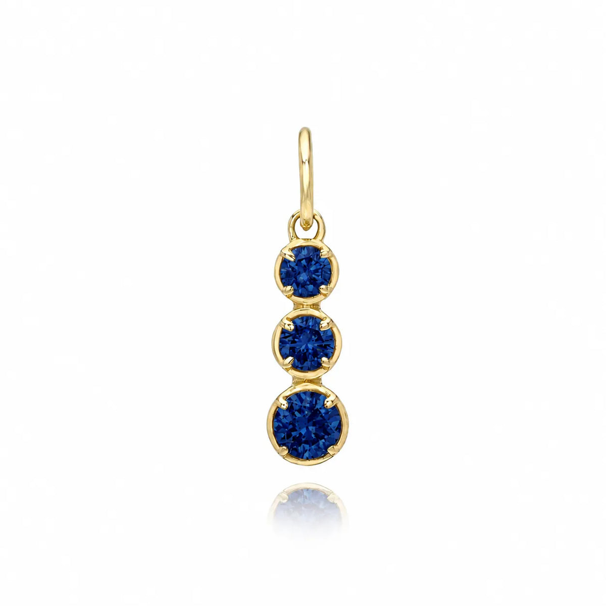 Graduated Stone Charm-Charms & Pendants-Mama Bijoux
