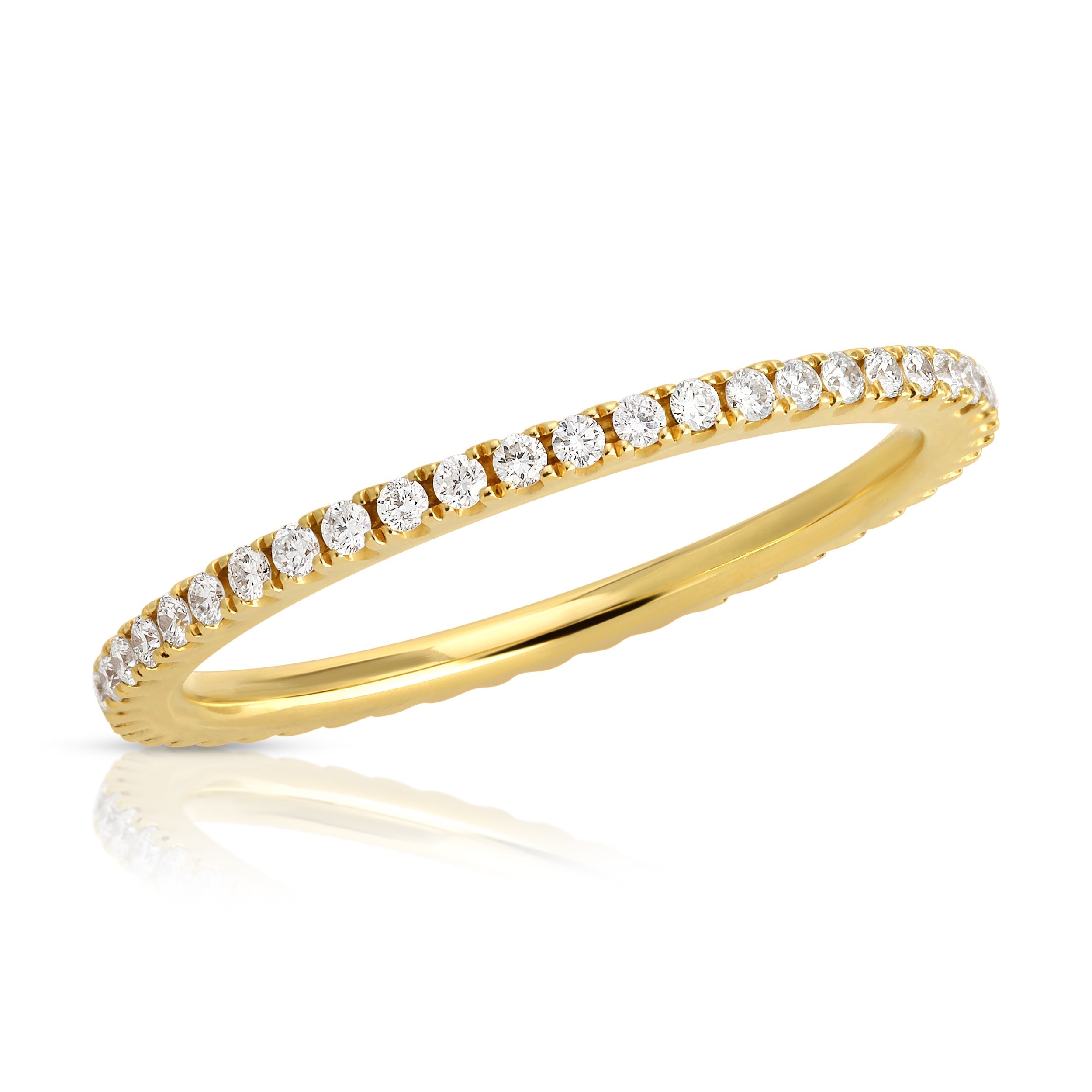 Classic Diamond Stacking Band (18k Gold)-Rings-Mama Bijoux-[14kgold]-[diamonds]-[heirloom_quality]-MamaBijoux