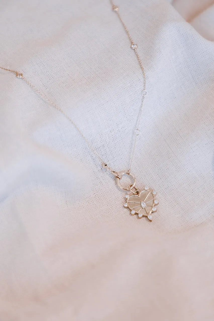 Classic Yellow Gold Charm Enhancer-Charm Enhancer-Mama Bijoux-[14kgold]-[diamonds]-[heirloom_quality]-MamaBijoux