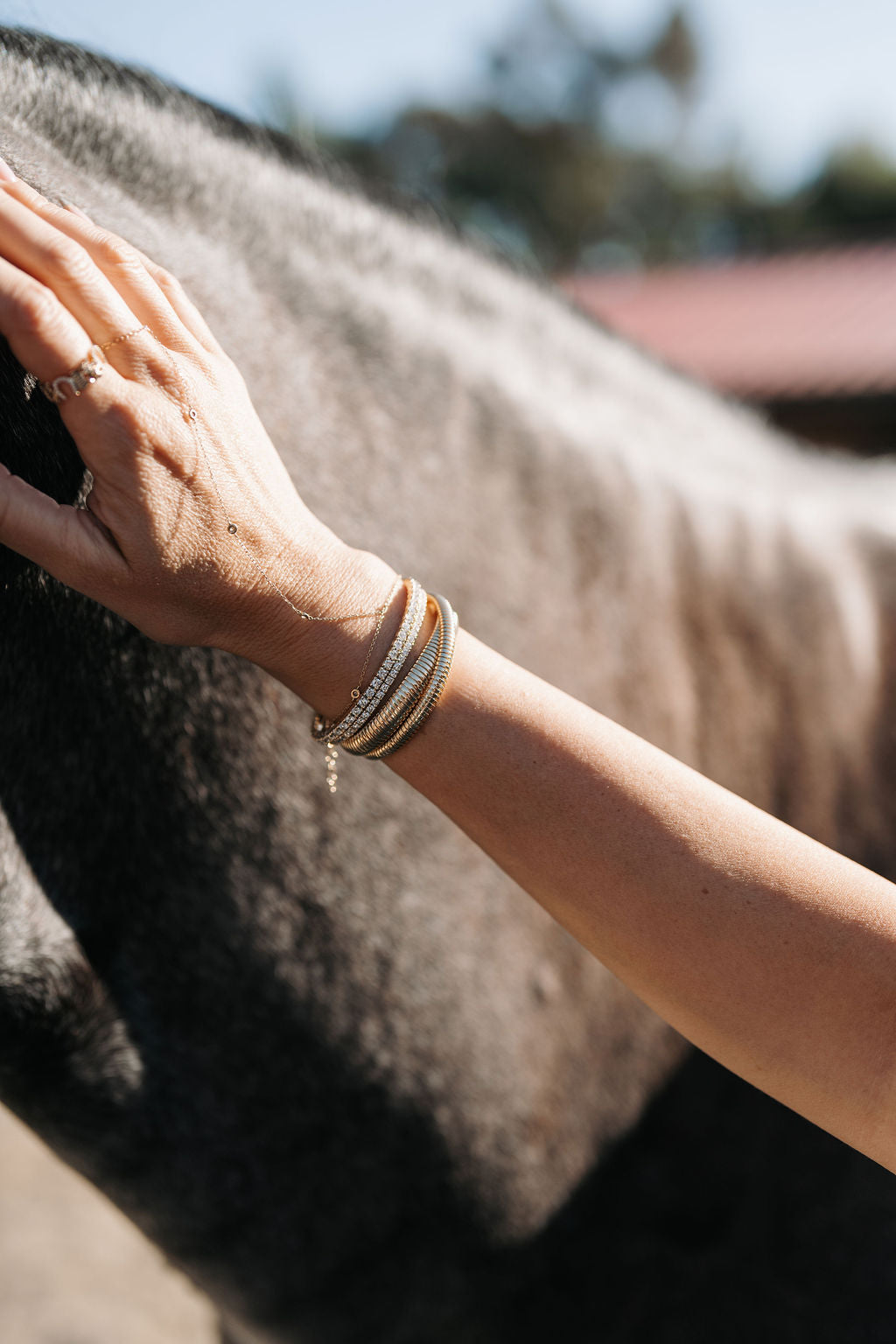 Diamond Hand Bracelet