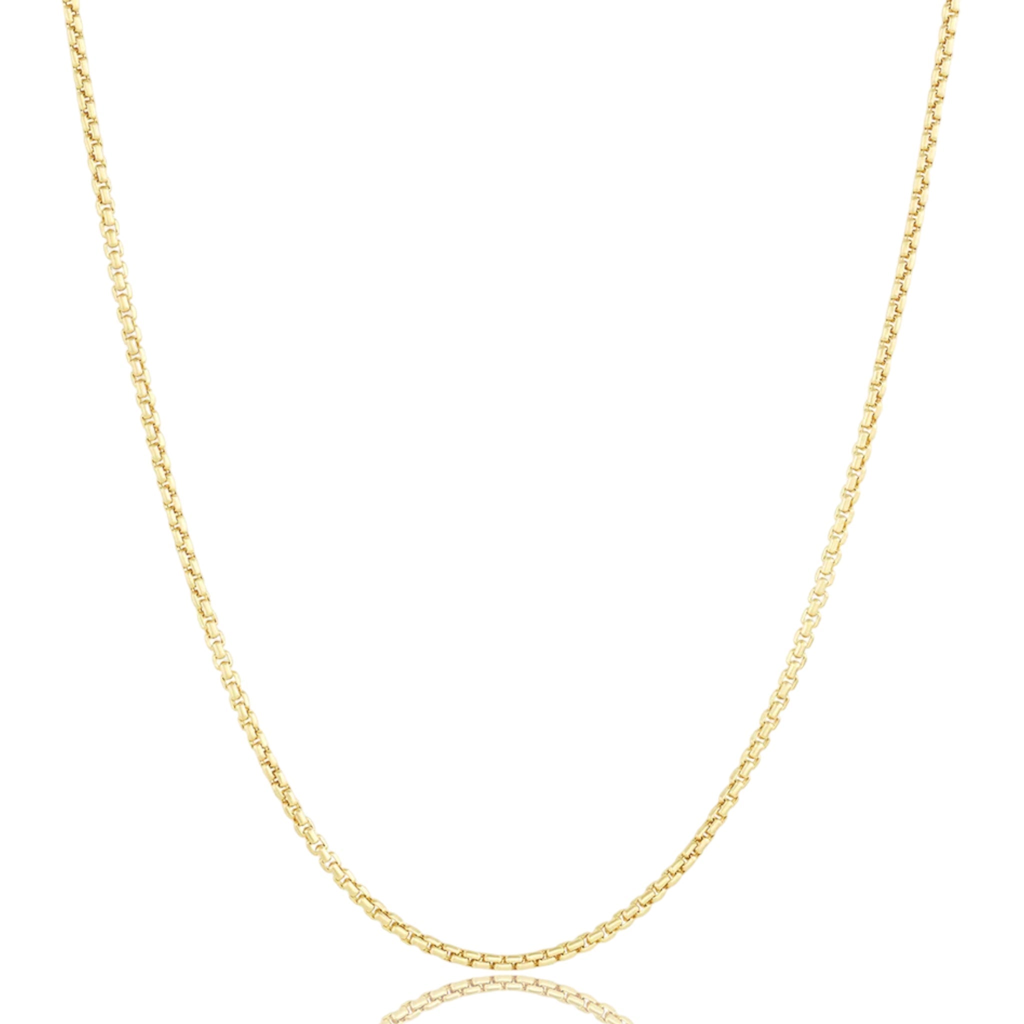 Dainty Box Chain Necklace-Necklaces-Mama Bijoux-[14kgold]-[diamonds]-[heirloom_quality]-MamaBijoux