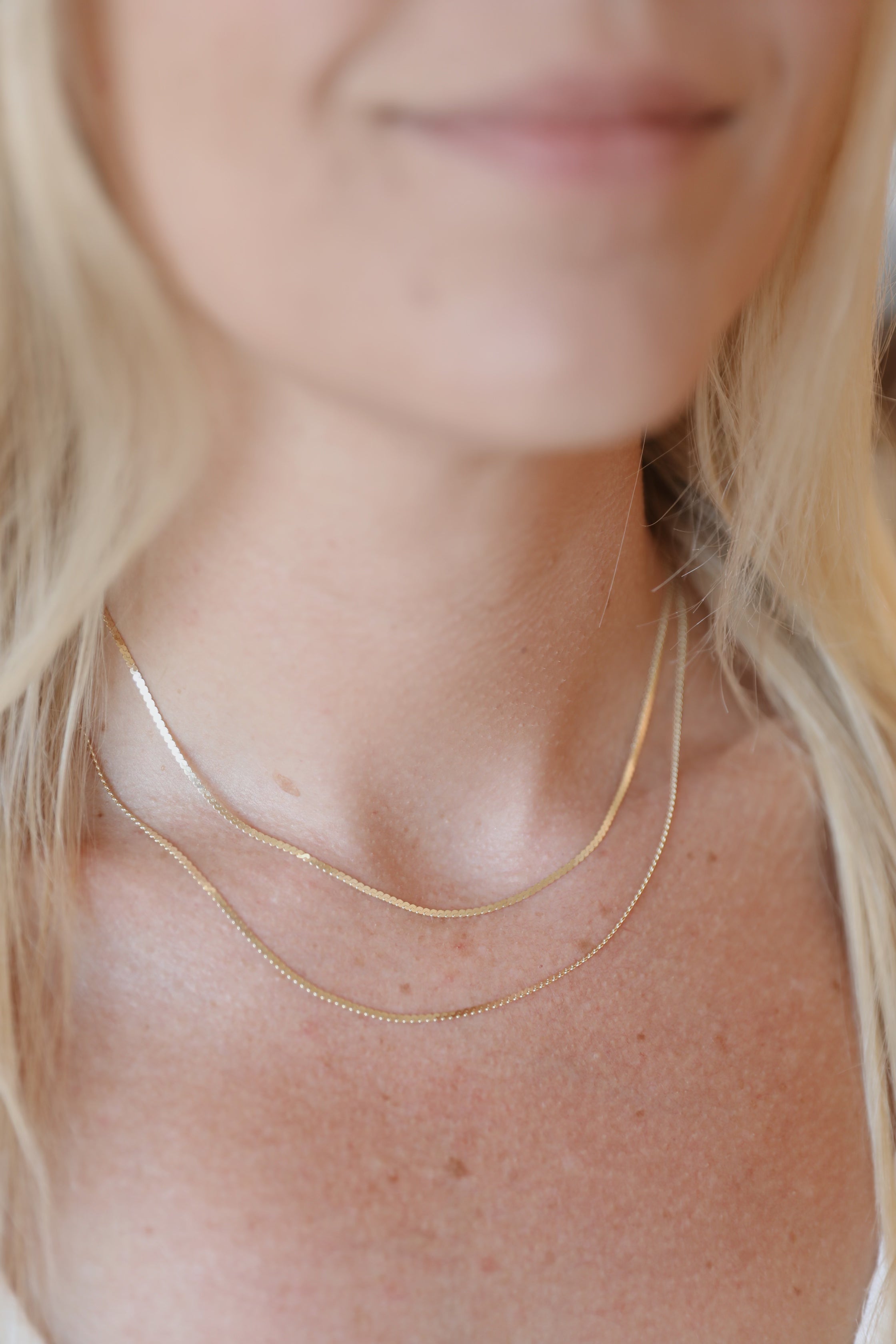 Dainty Braided Flat Gold Chain Necklace-Necklaces-Mama Bijoux-[14kgold]-[diamonds]-[heirloom_quality]-MamaBijoux