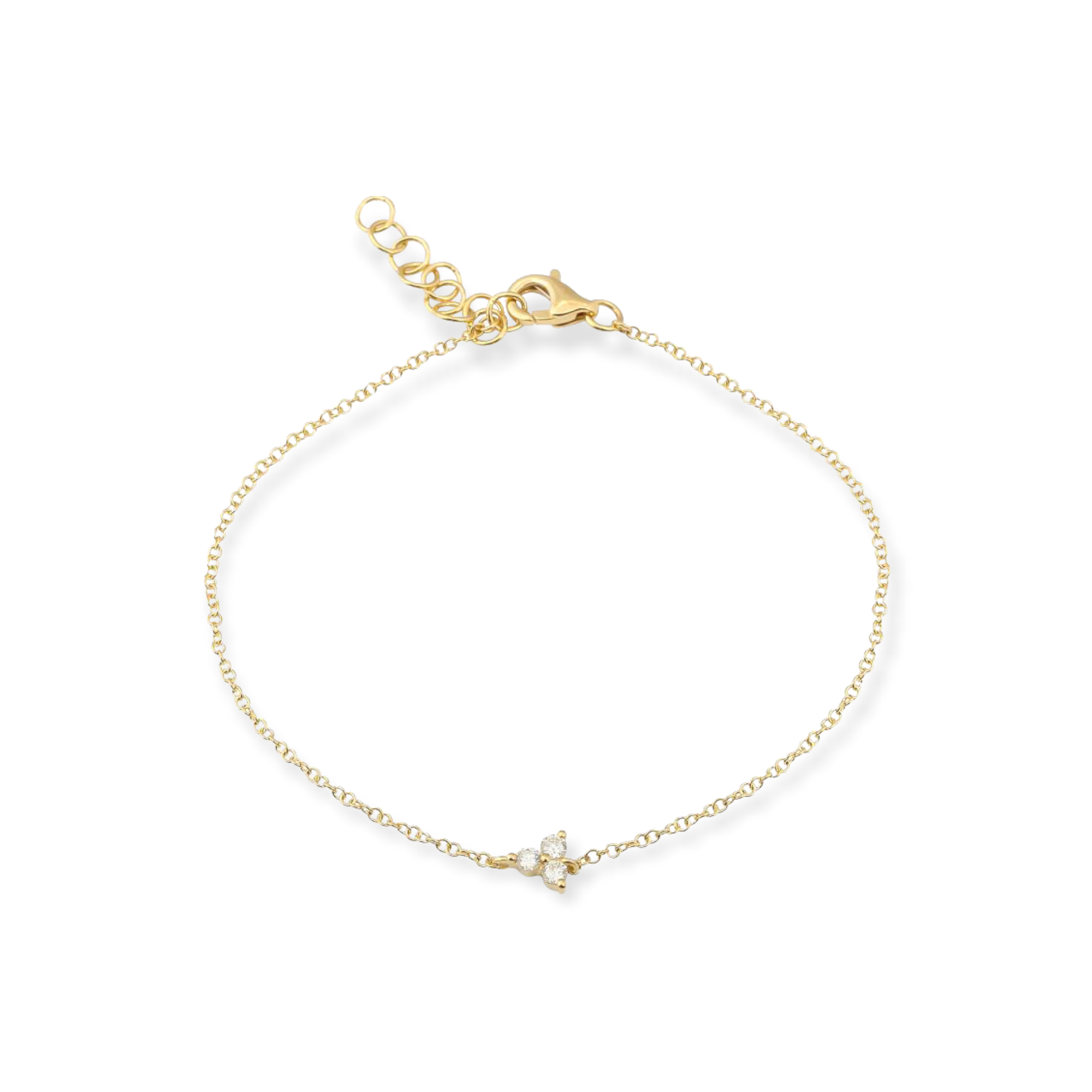 Dainty Diamond Trio Bracelet-Bracelets-Mama Bijoux-[14kgold]-[diamonds]-[heirloom_quality]-MamaBijoux