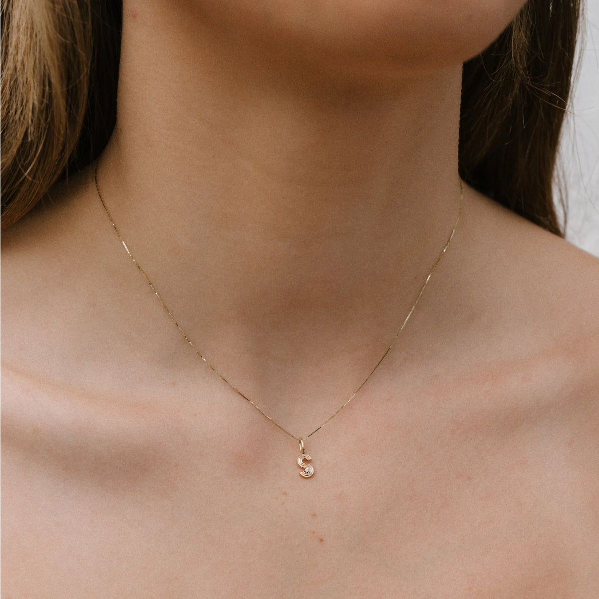 14k solid gold dainty box chain necklace, thin layering chain by Mama Bijoux, Costa Mesa Orange County jewelry