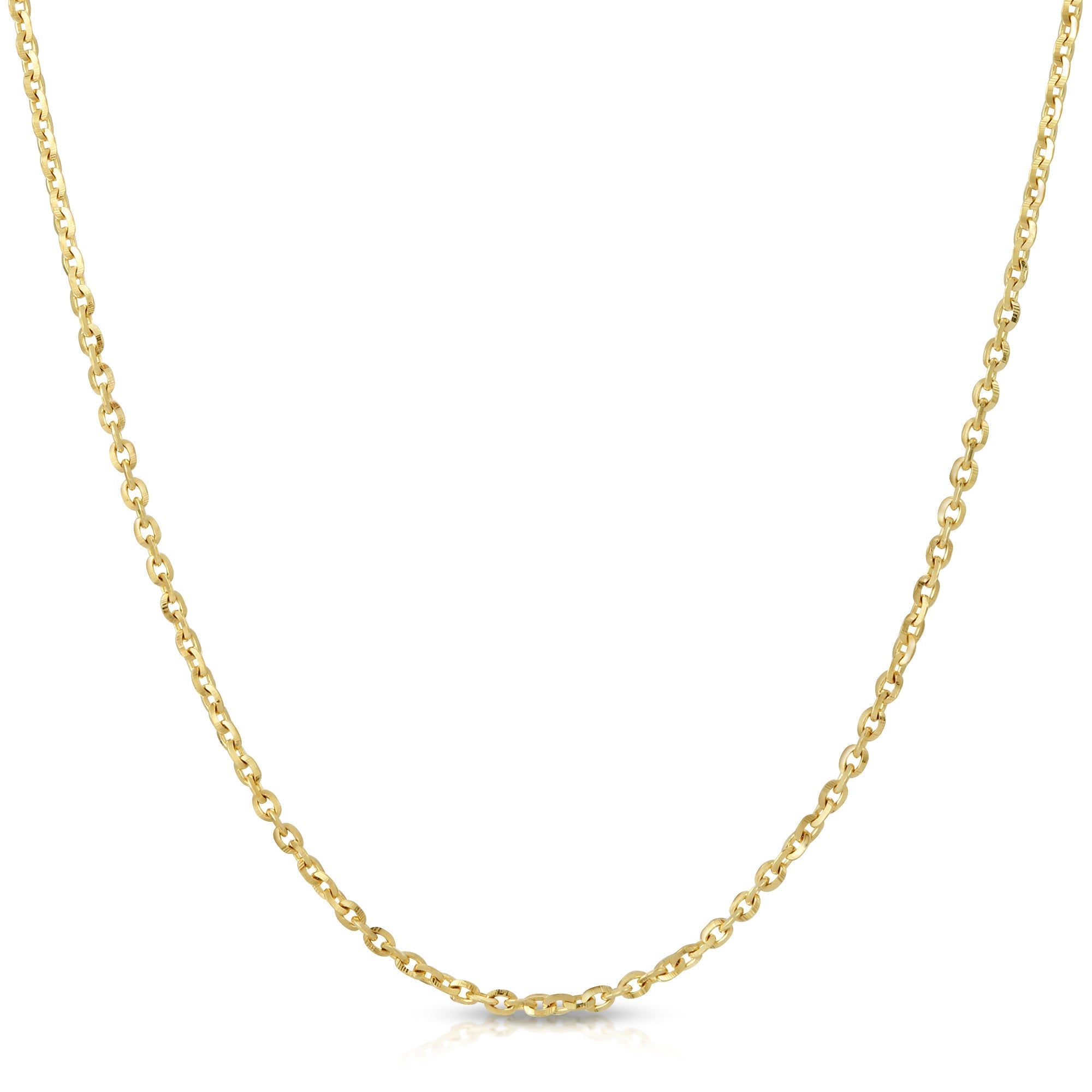 Diamond Cut 14k Gold Necklace Chain-ShopMamaBijoux-[14kgold]-[diamonds]-[heirloom_quality]-MamaBijoux