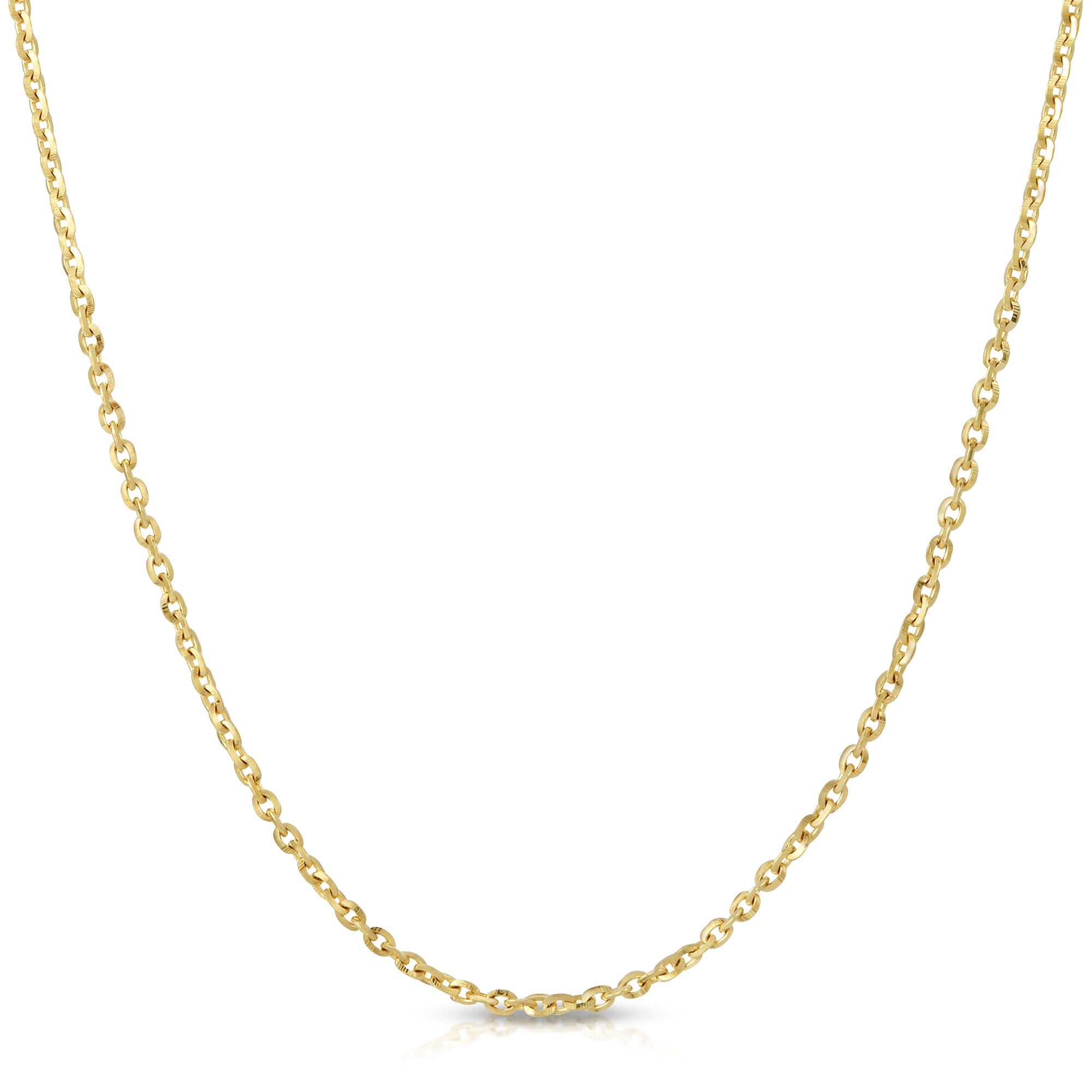 Diamond Cut 14k Gold Necklace Chain-ShopMamaBijoux-[14kgold]-[diamonds]-[heirloom_quality]-MamaBijoux