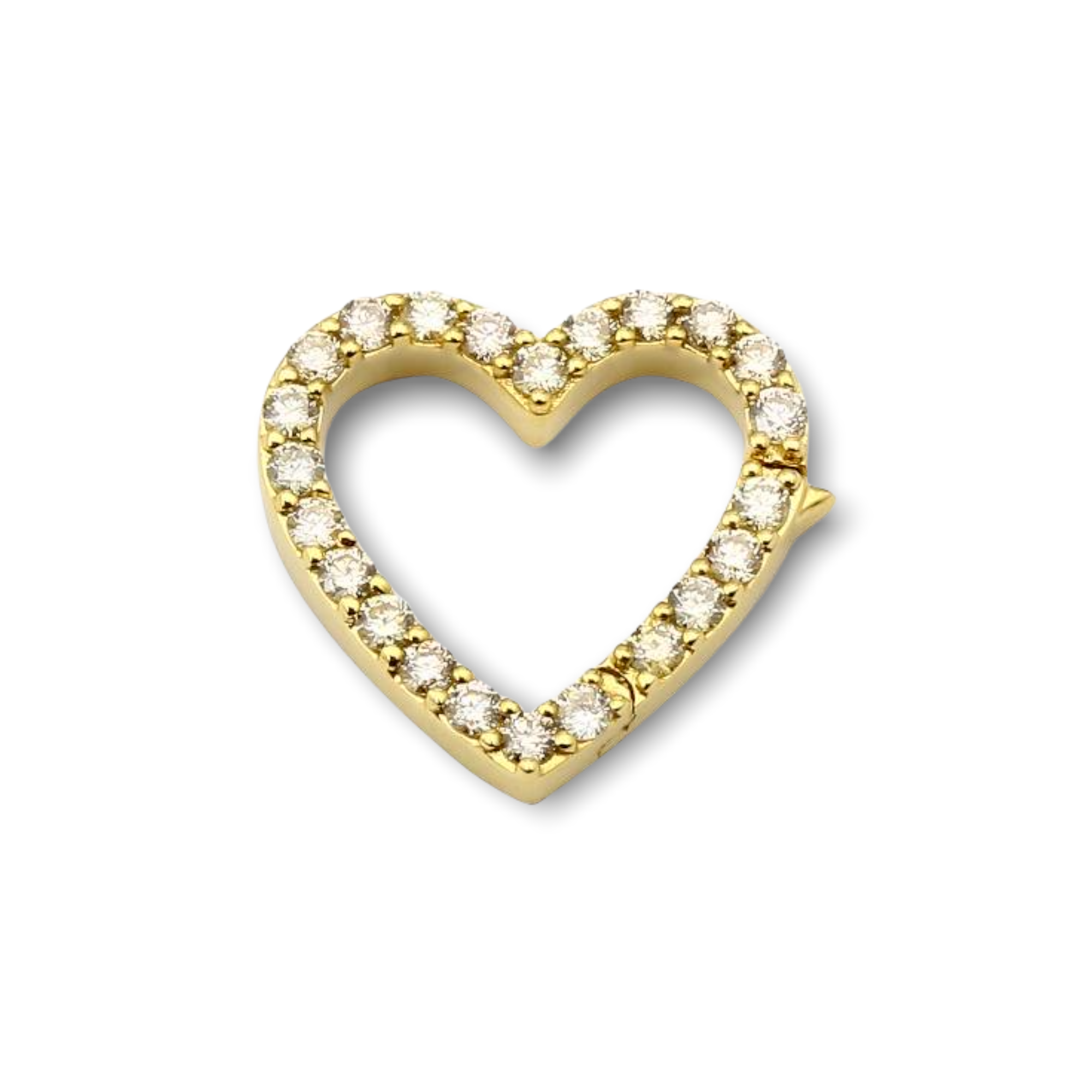 Diamond Heart Charm Enhancer-Charms & Pendants-Mama Bijoux-[14kgold]-[diamonds]-[heirloom_quality]-MamaBijoux