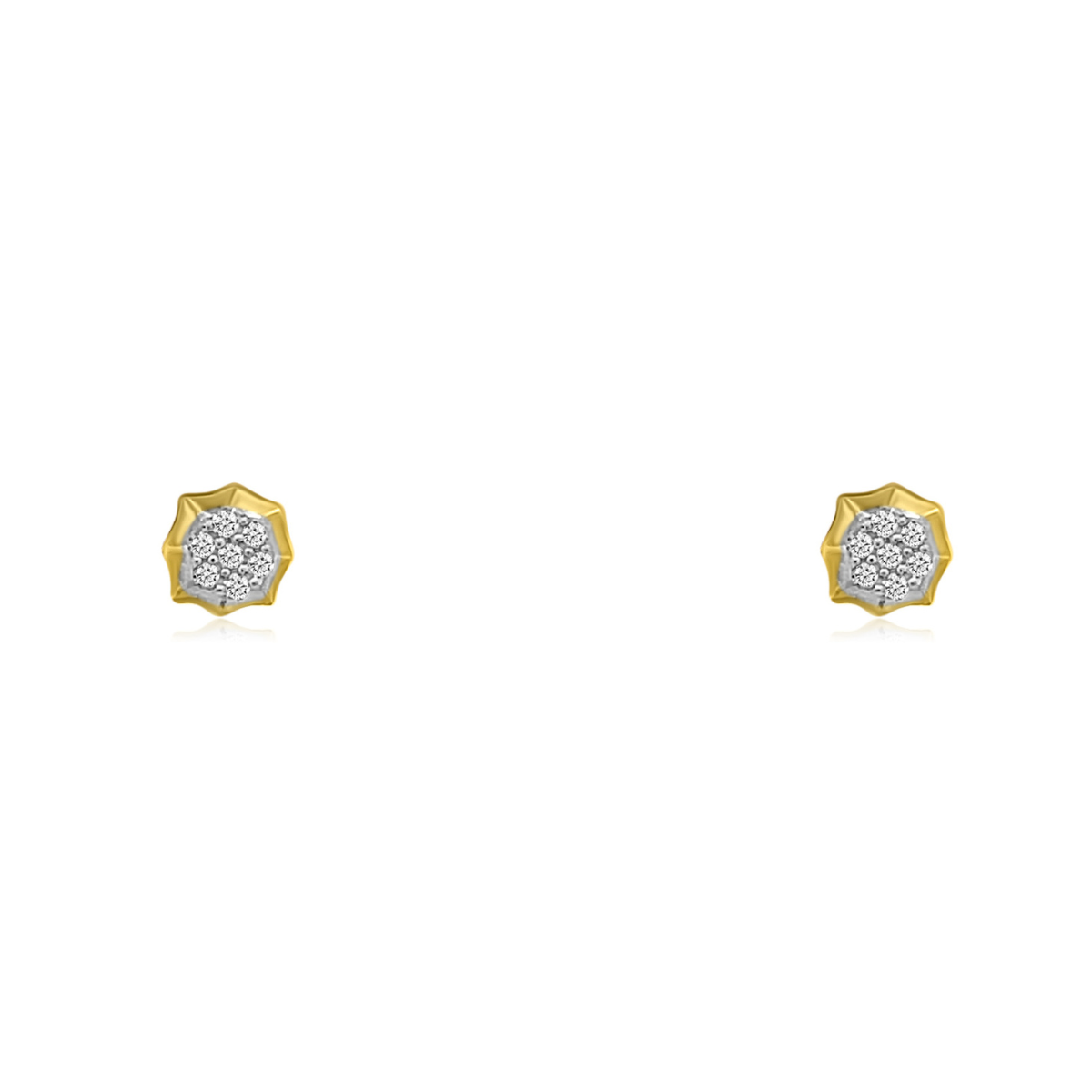 Diamond Illusion Pillow Studs-Earrings-Mama Bijoux-[14kgold]-[diamonds]-[heirloom_quality]-MamaBijoux