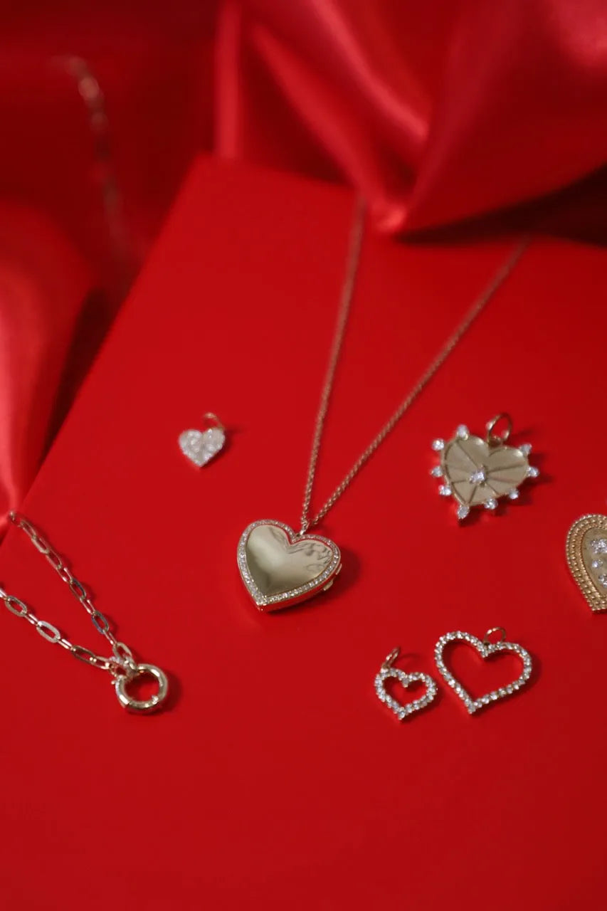 Diamond and Spring Clasp Chain Necklace-Necklaces-Mama Bijoux-[14kgold]-[diamonds]-[heirloom_quality]-MamaBijoux
