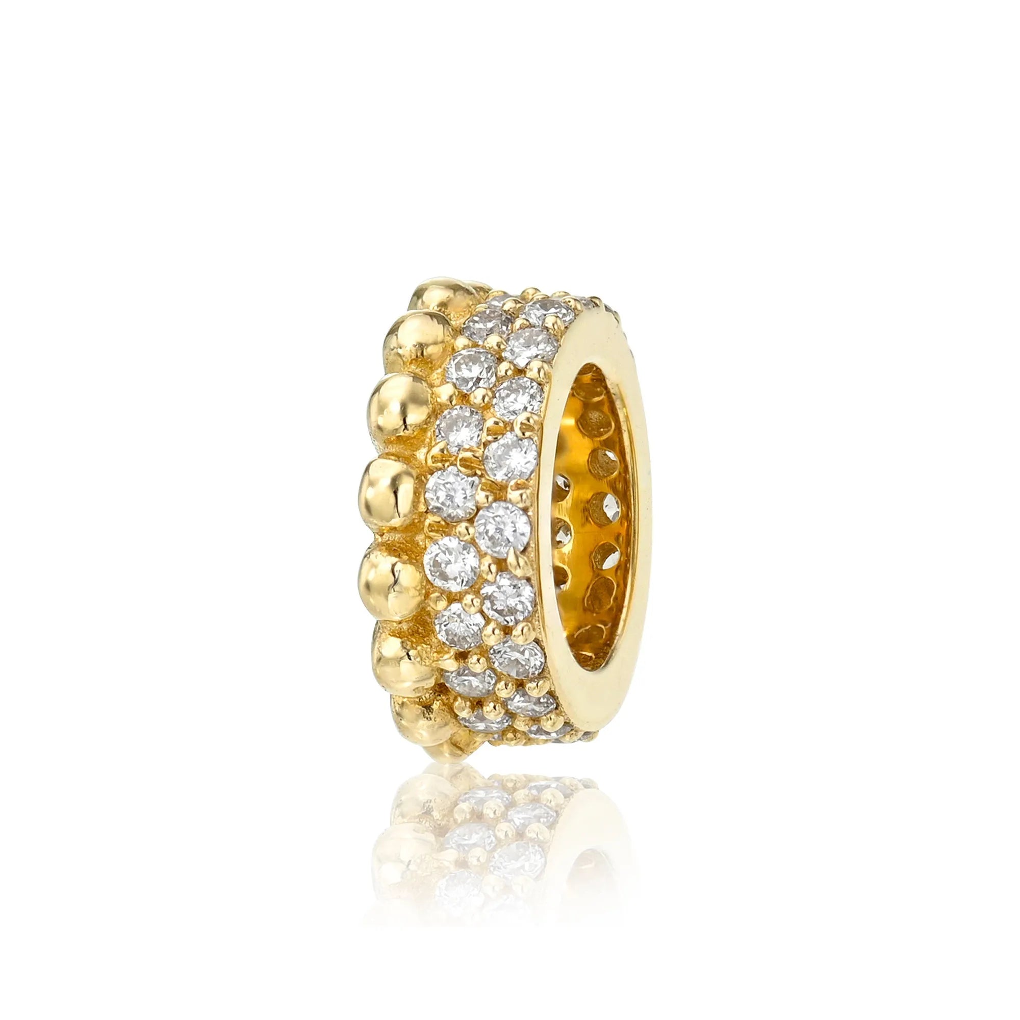 mama bijoux fine jewelry diamond and gold charm spacer 