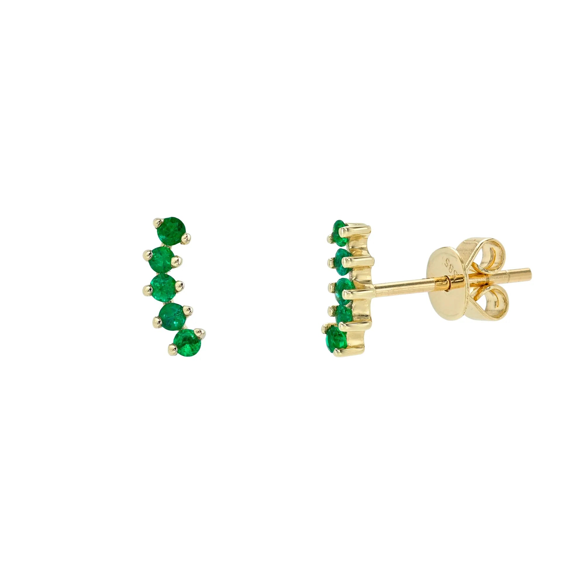 Emerald Caterpiller Crawler-Mama Bijoux