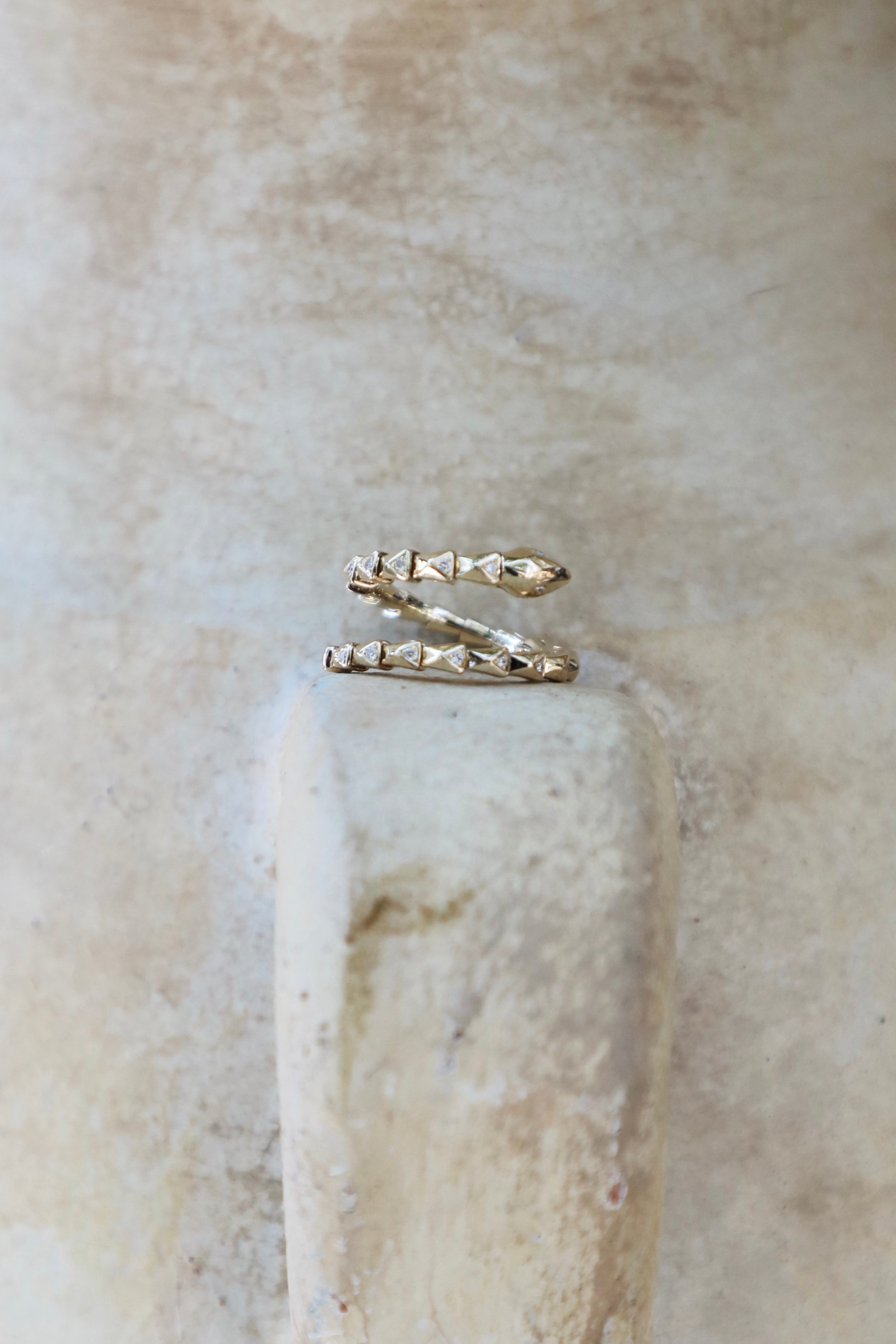 Flexible Wrap Around Diamond Snake Ring-Rings-Mama Bijoux-[14kgold]-[diamonds]-[heirloom_quality]-MamaBijoux