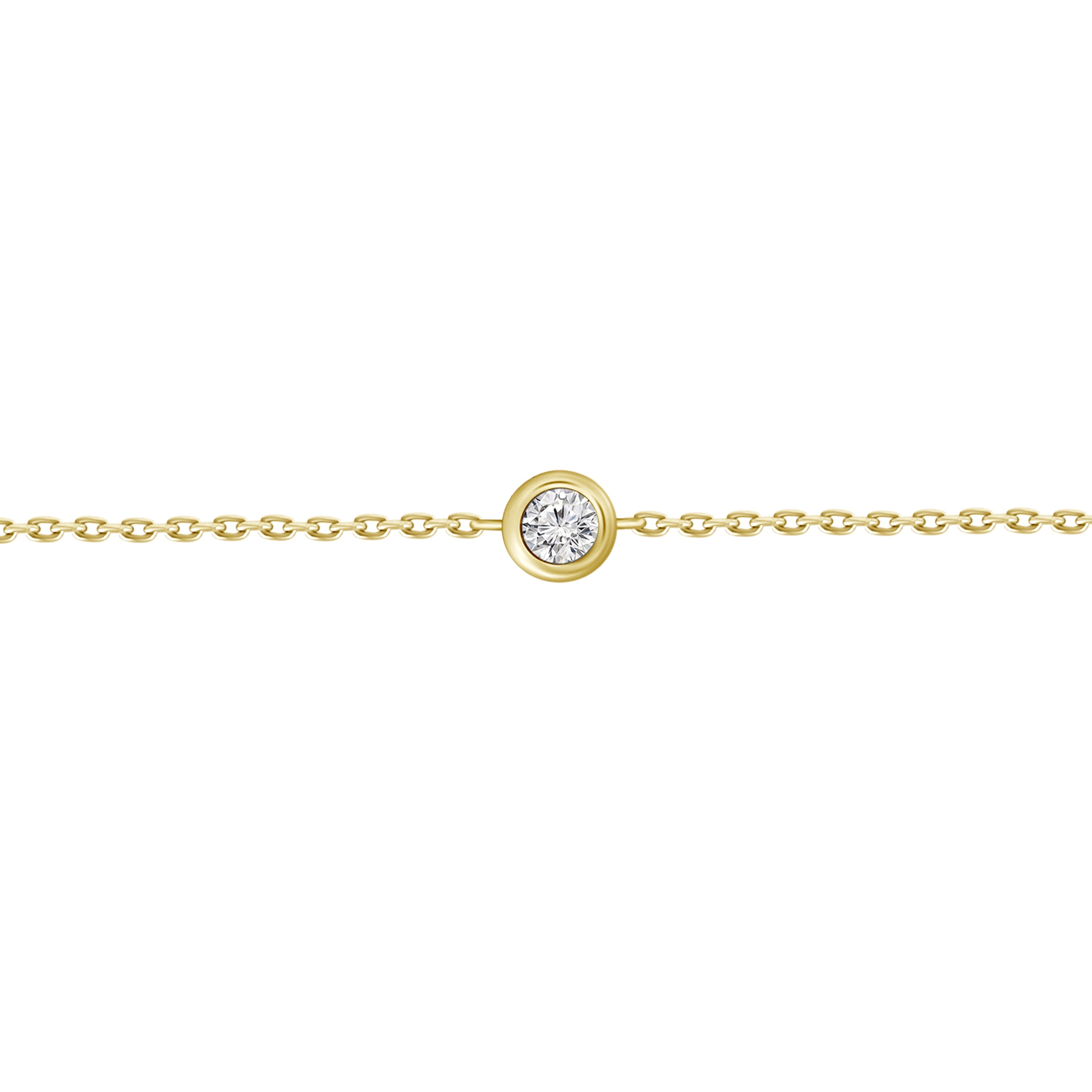 Floating Bezeled Round Diamond Bracelet-Bracelets-Mama Bijoux-[14kgold]-[diamonds]-[heirloom_quality]-MamaBijoux