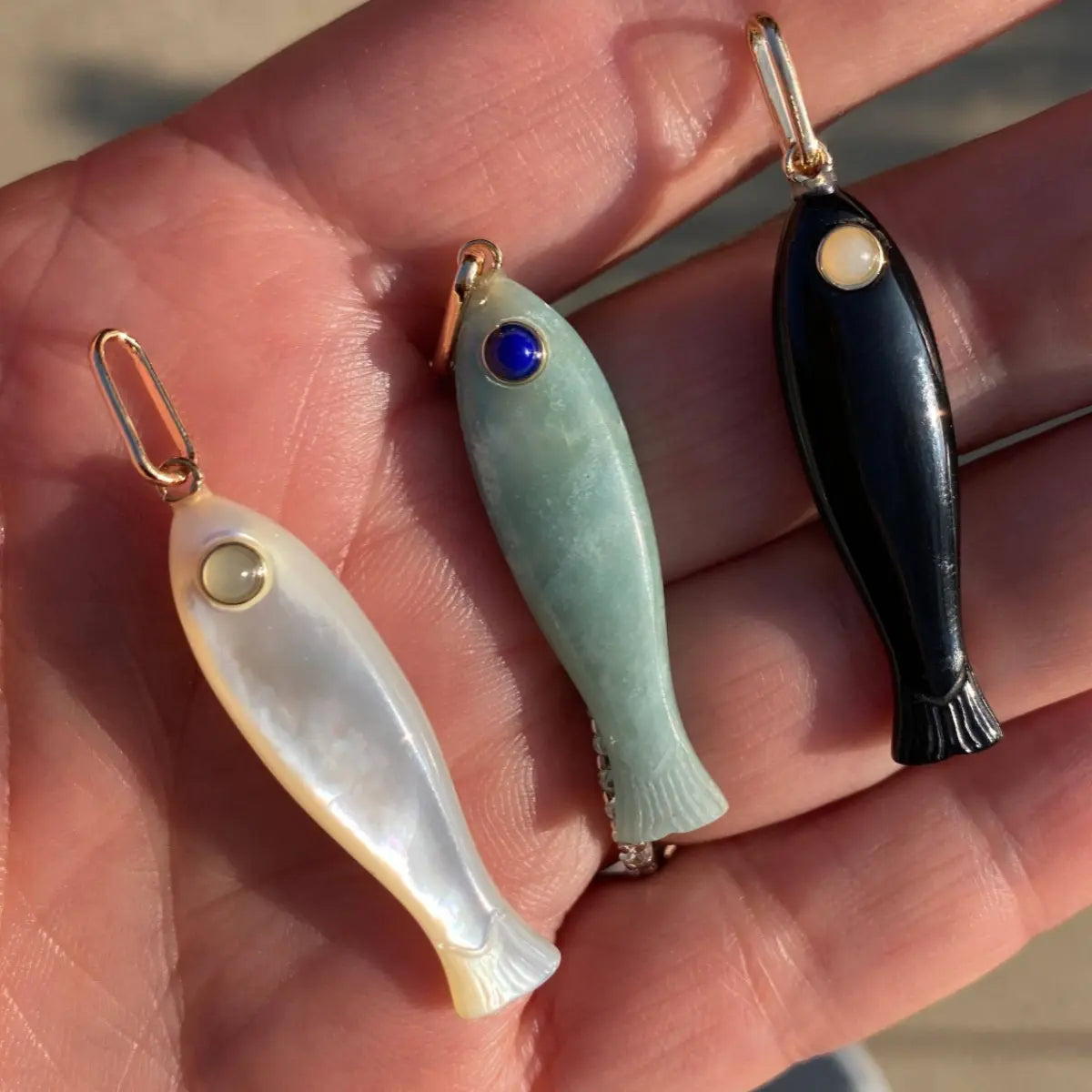 Fortuna Mother Of Pearl Charm Mama Bijoux Fine Jewelry 