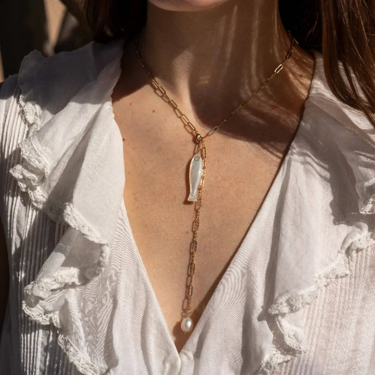 Fortuna Mother Of Pearl Charm Mama Bijoux Fine Jewelry 