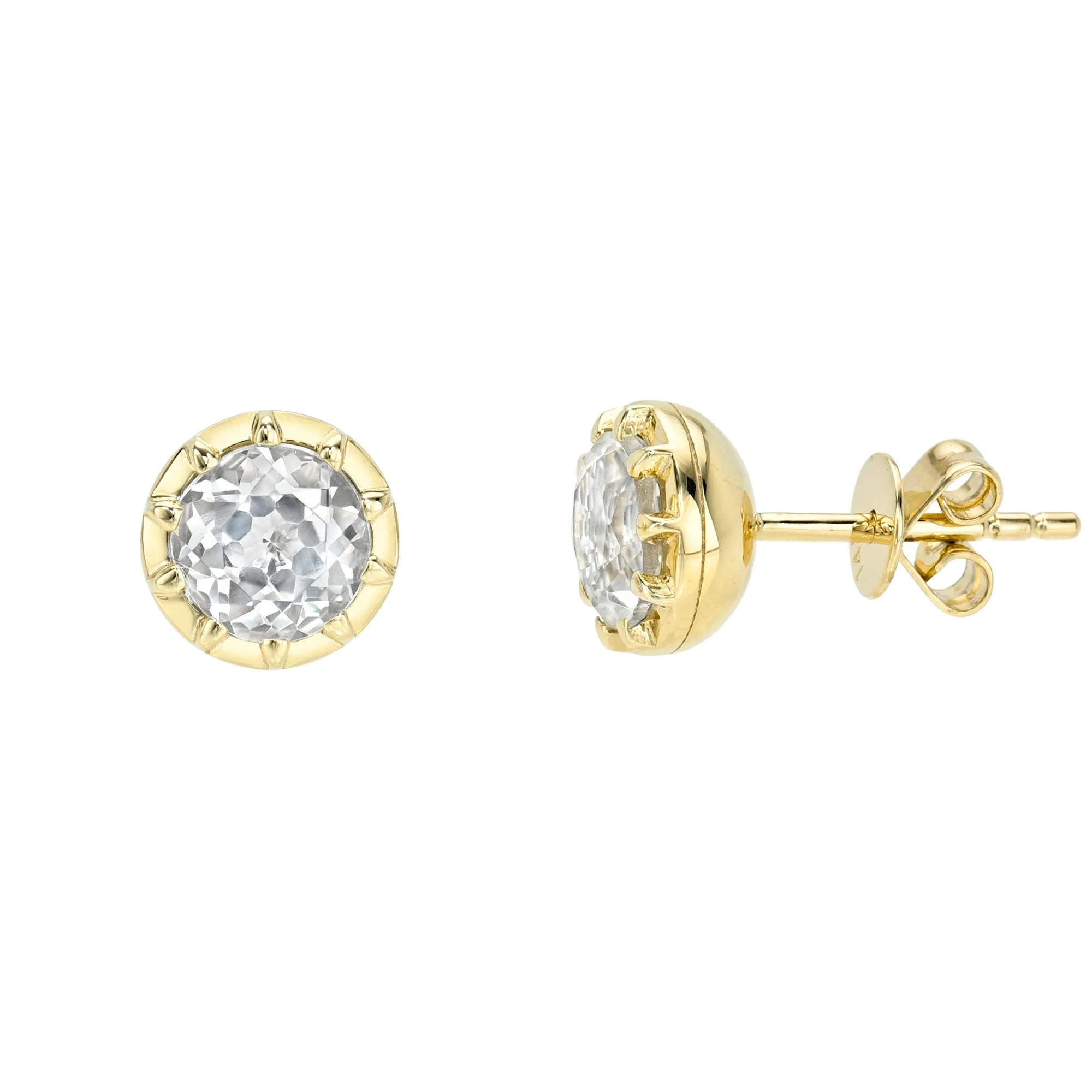 Georgian Button Back Studs-Mama Bijoux