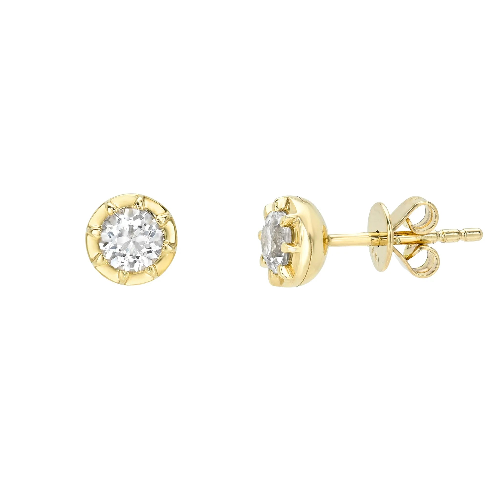 Georgian Button Back Studs-Mama Bijoux