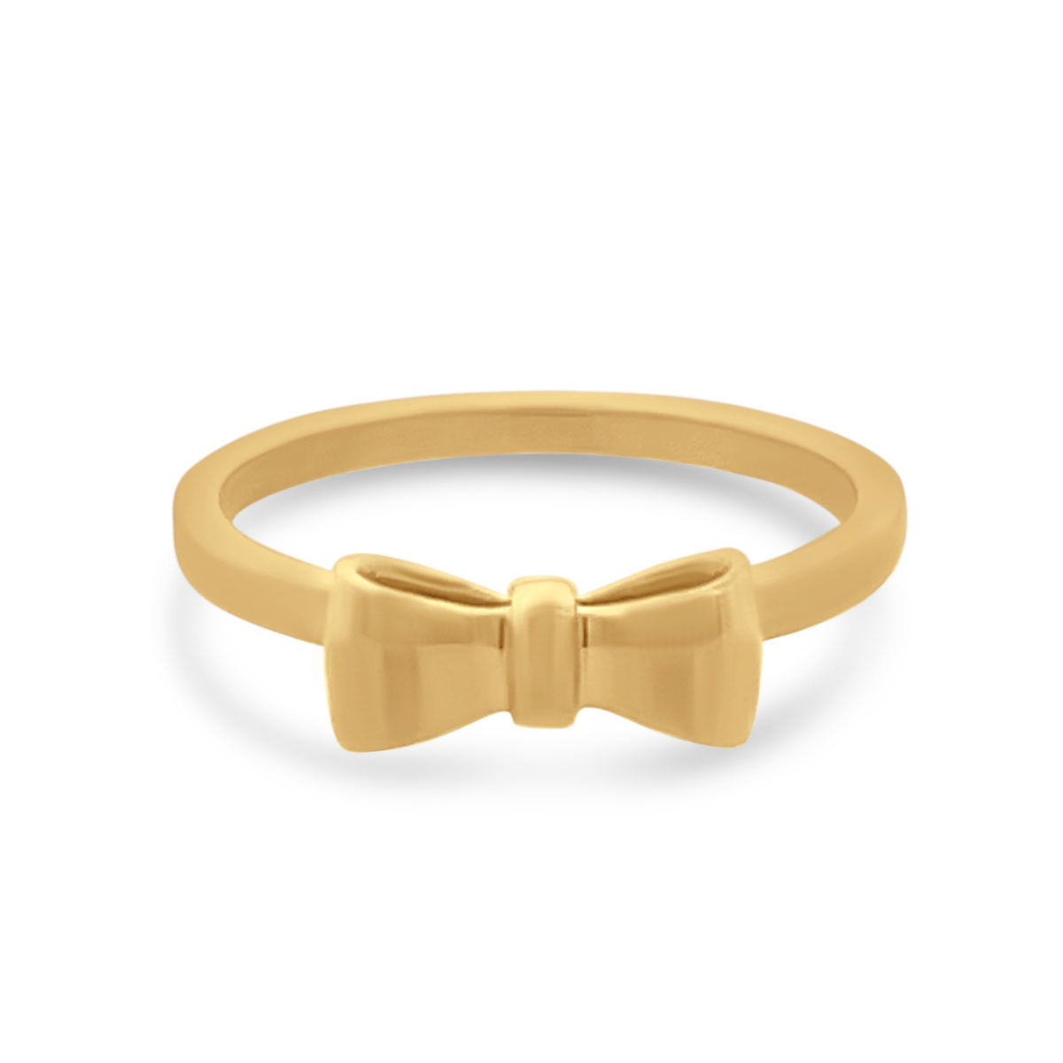 Gold Bow Ring-Rings-Mama Bijoux-[14kgold]-[diamonds]-[heirloom_quality]-MamaBijoux