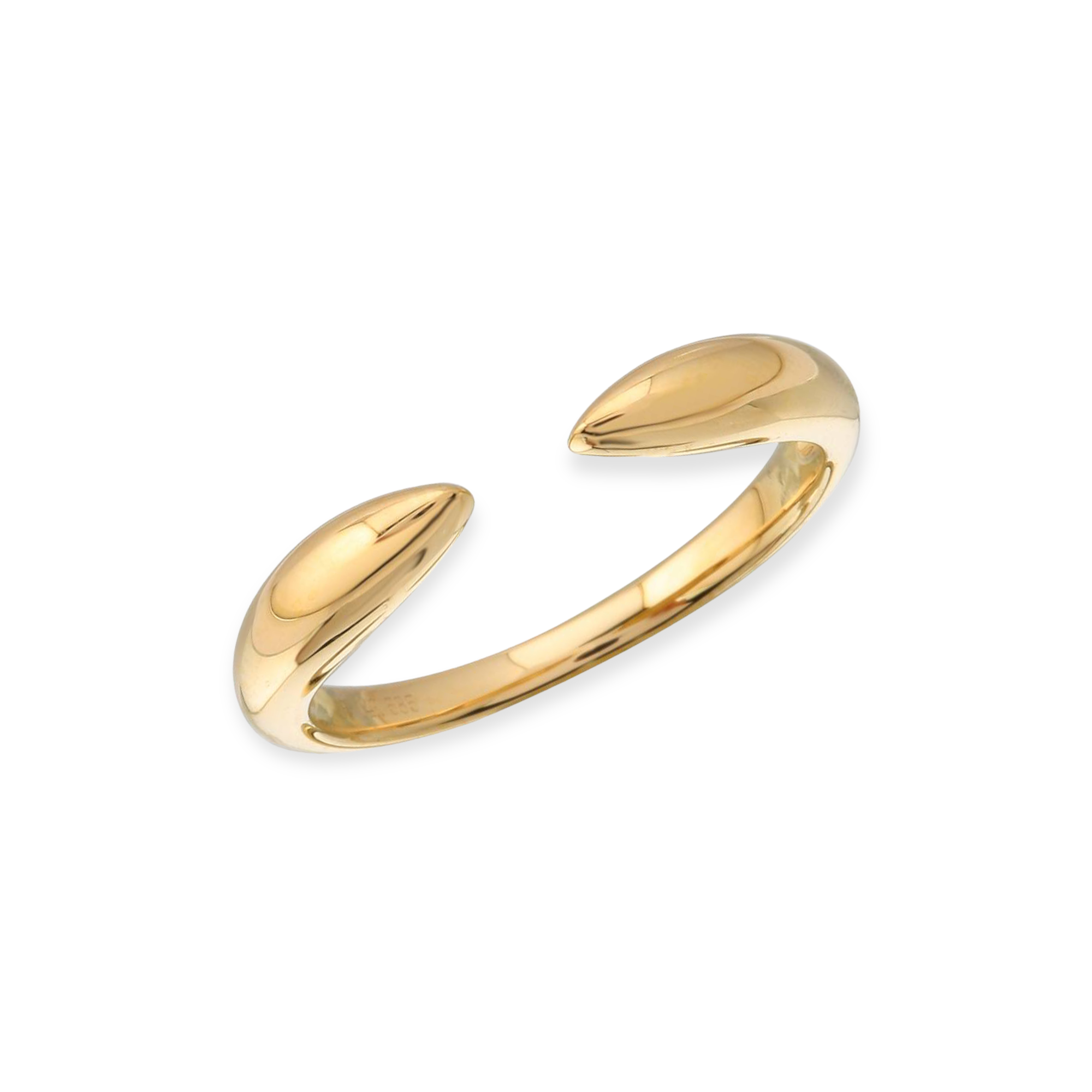 Gold Claw Ring-Rings-Mama Bijoux-[14kgold]-[diamonds]-[heirloom_quality]-MamaBijoux