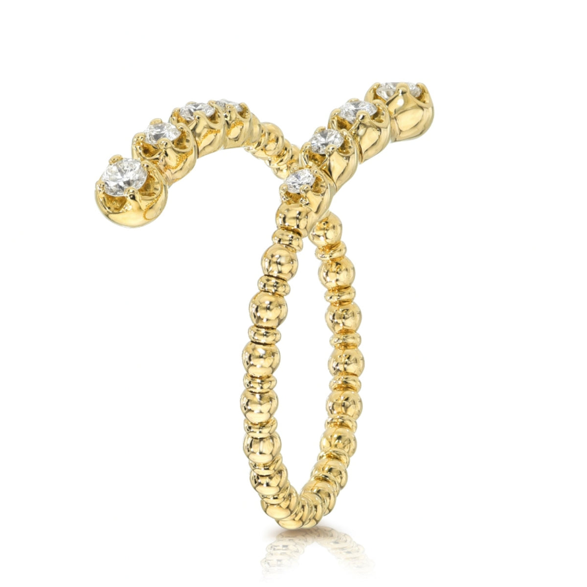 mama bijoux diamond ring 14K yellow gold 