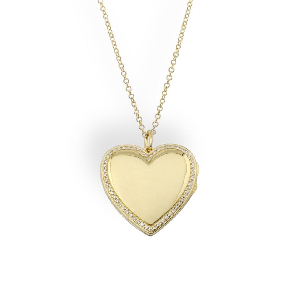 Heart of Gold Locket-Necklaces-Mama Bijoux-[14kgold]-[diamonds]-[heirloom_quality]-MamaBijoux