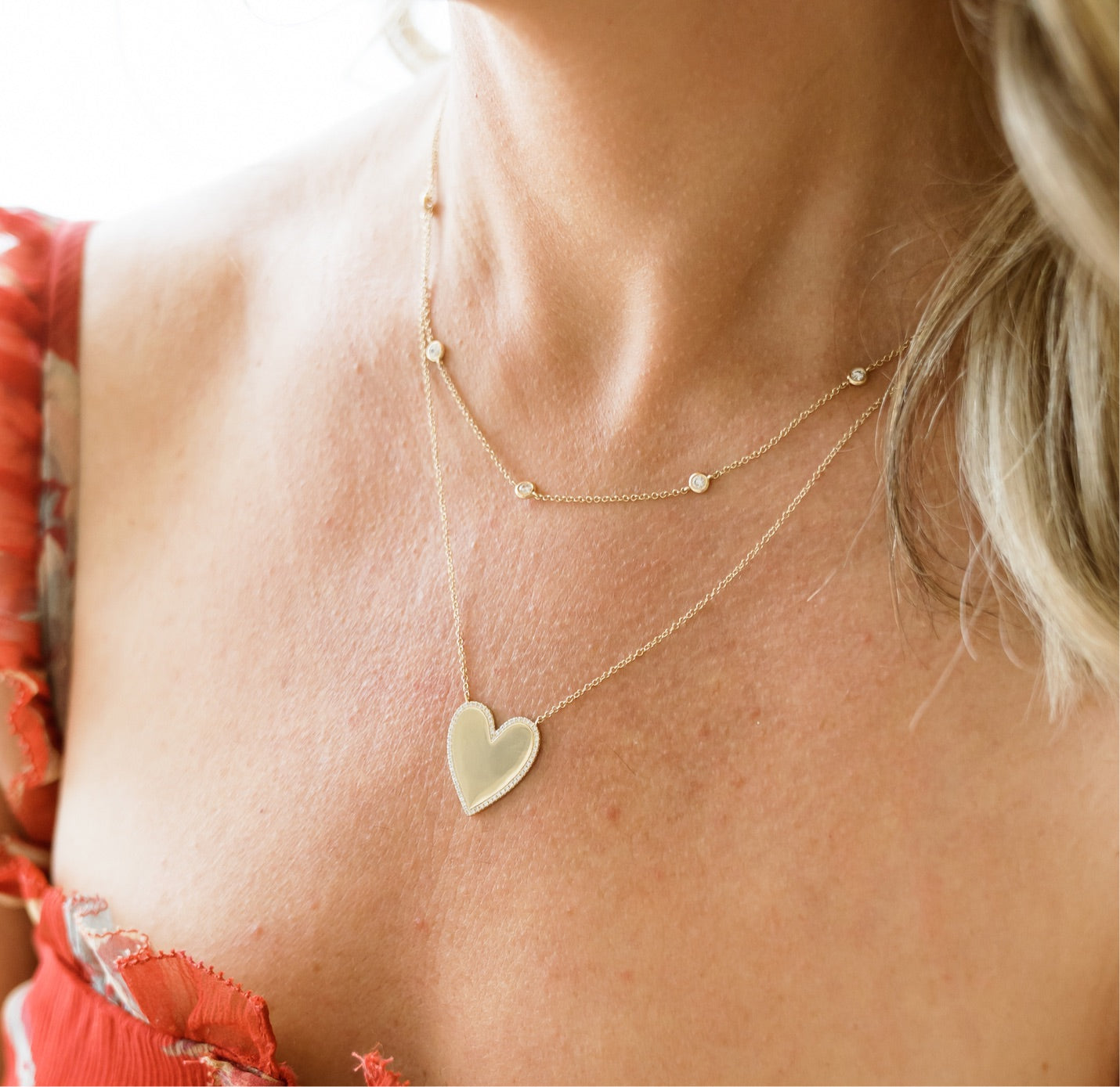 Heart of Gold Necklace-Necklaces-Mama Bijoux-[14kgold]-[diamonds]-[heirloom_quality]-MamaBijoux