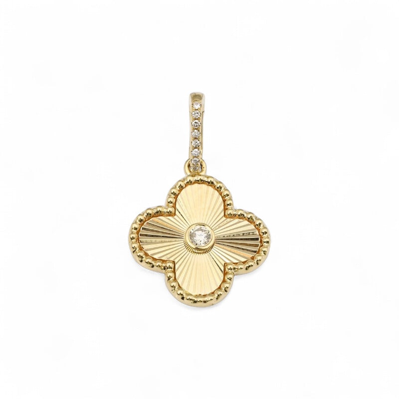 Diamond Clover Charm