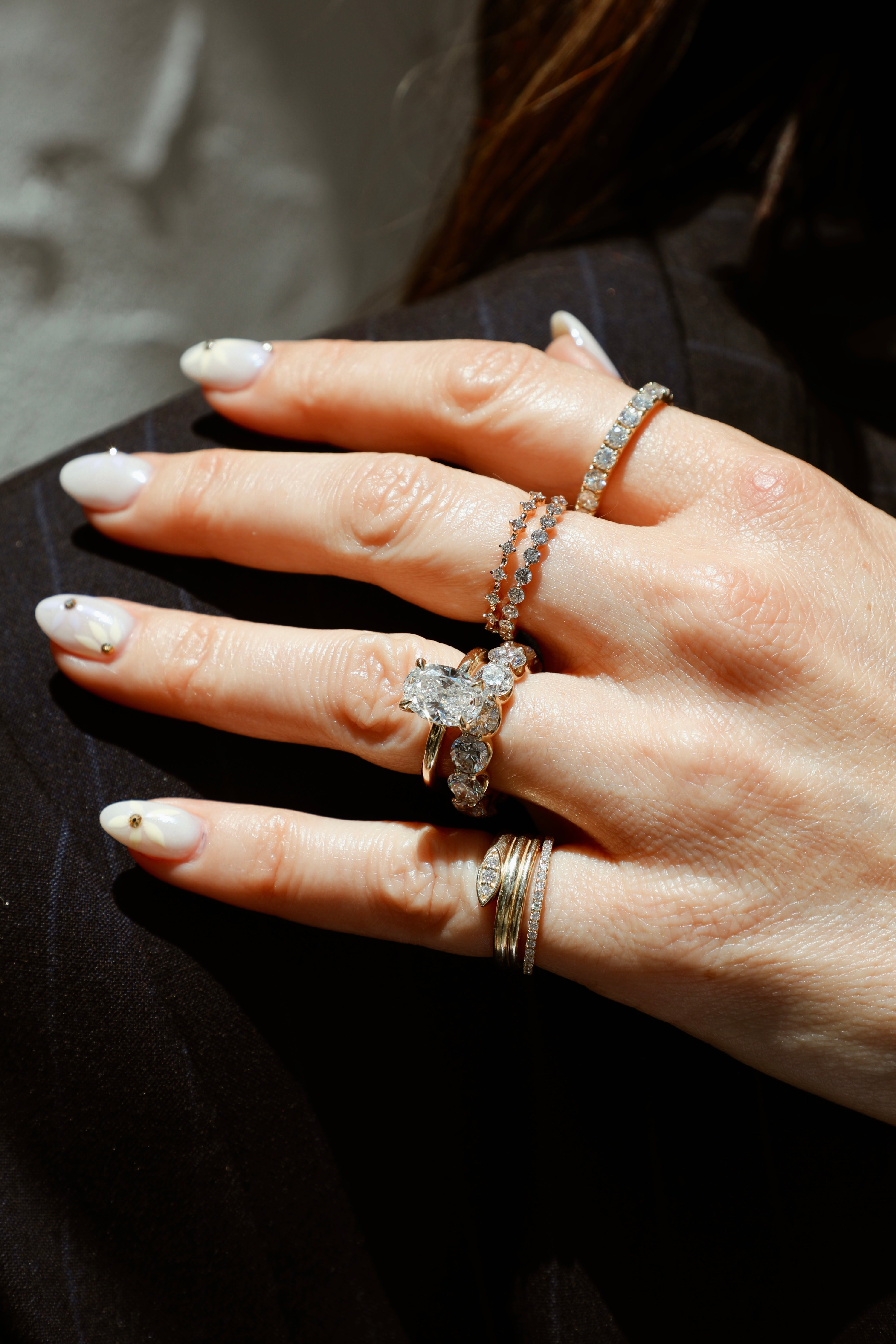 Diamond Wraparound Snake Pinky Ring-Rings-Mama Bijoux-[14kgold]-[diamonds]-[heirloom_quality]-MamaBijoux