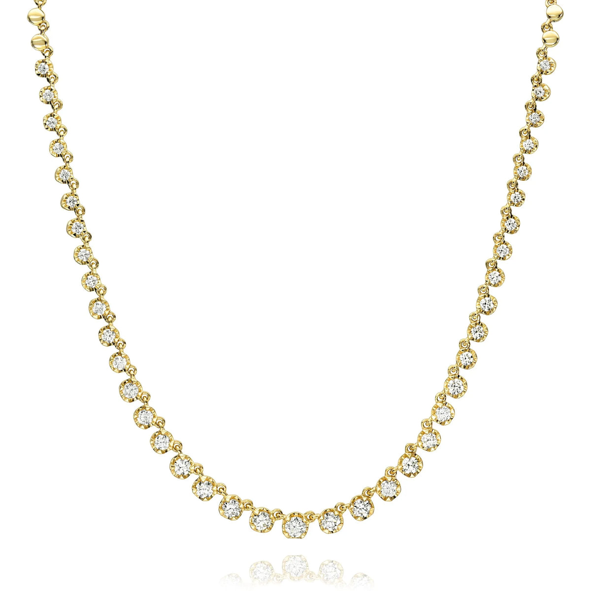 アクセサリー THE M JEWELERS THE TENNIS NECKLACE Illusion Graduated Diamond Tennis Necklace