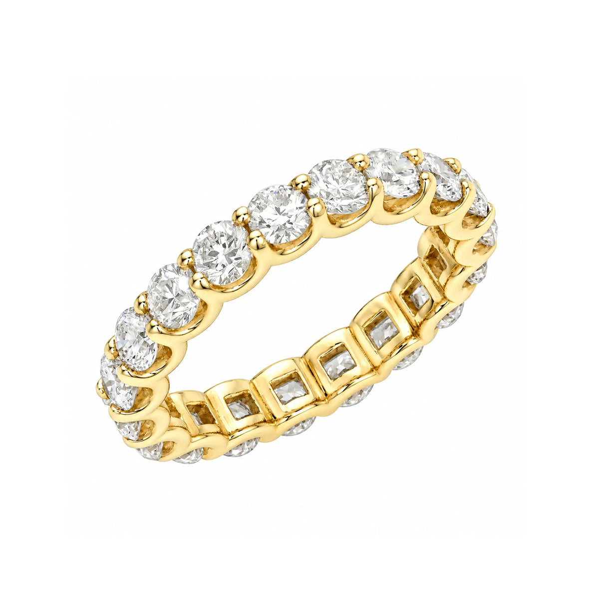 Classic U Set Diamond Eternity Band-Rings-Mama Bijoux