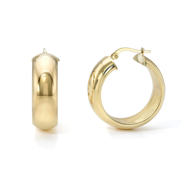 Smooth Large Gold Hoops
