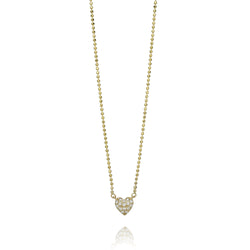 Mama Bijoux Diamond Heart Necklace (Mama Size)