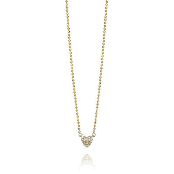 Diamond Heart Necklace (Babe Size)