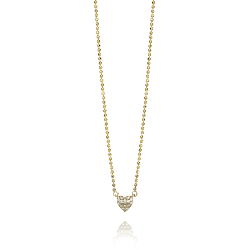 Diamond Heart Necklace (Babe Size)