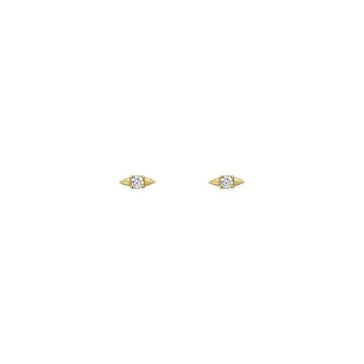 Itty Bitty Spike Diamond Studs-Earrings-Mama Bijoux-[14kgold]-[diamonds]-[heirloom_quality]-MamaBijoux