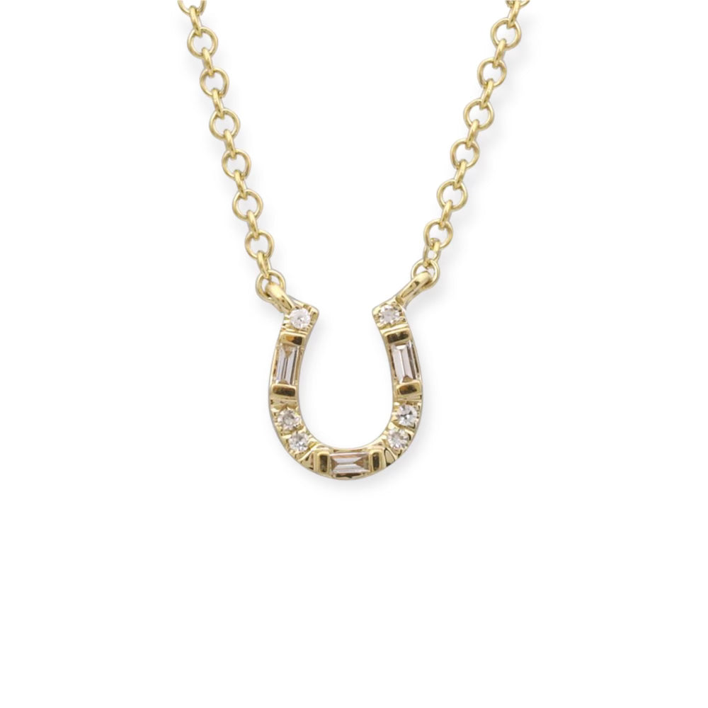 Lonestar Horseshoe Necklace-ShopMamaBijoux-[14kgold]-[diamonds]-[heirloom_quality]-MamaBijoux