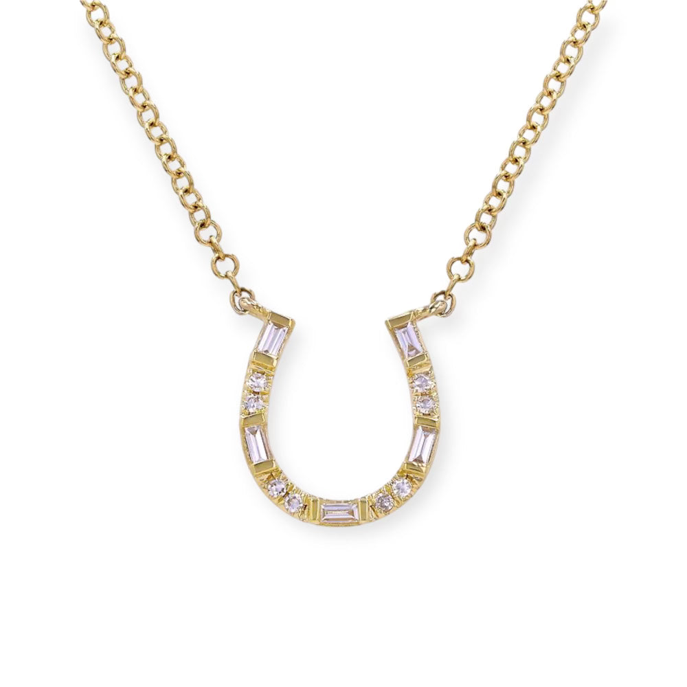 Lonestar Horseshoe Necklace-ShopMamaBijoux-[14kgold]-[diamonds]-[heirloom_quality]-MamaBijoux